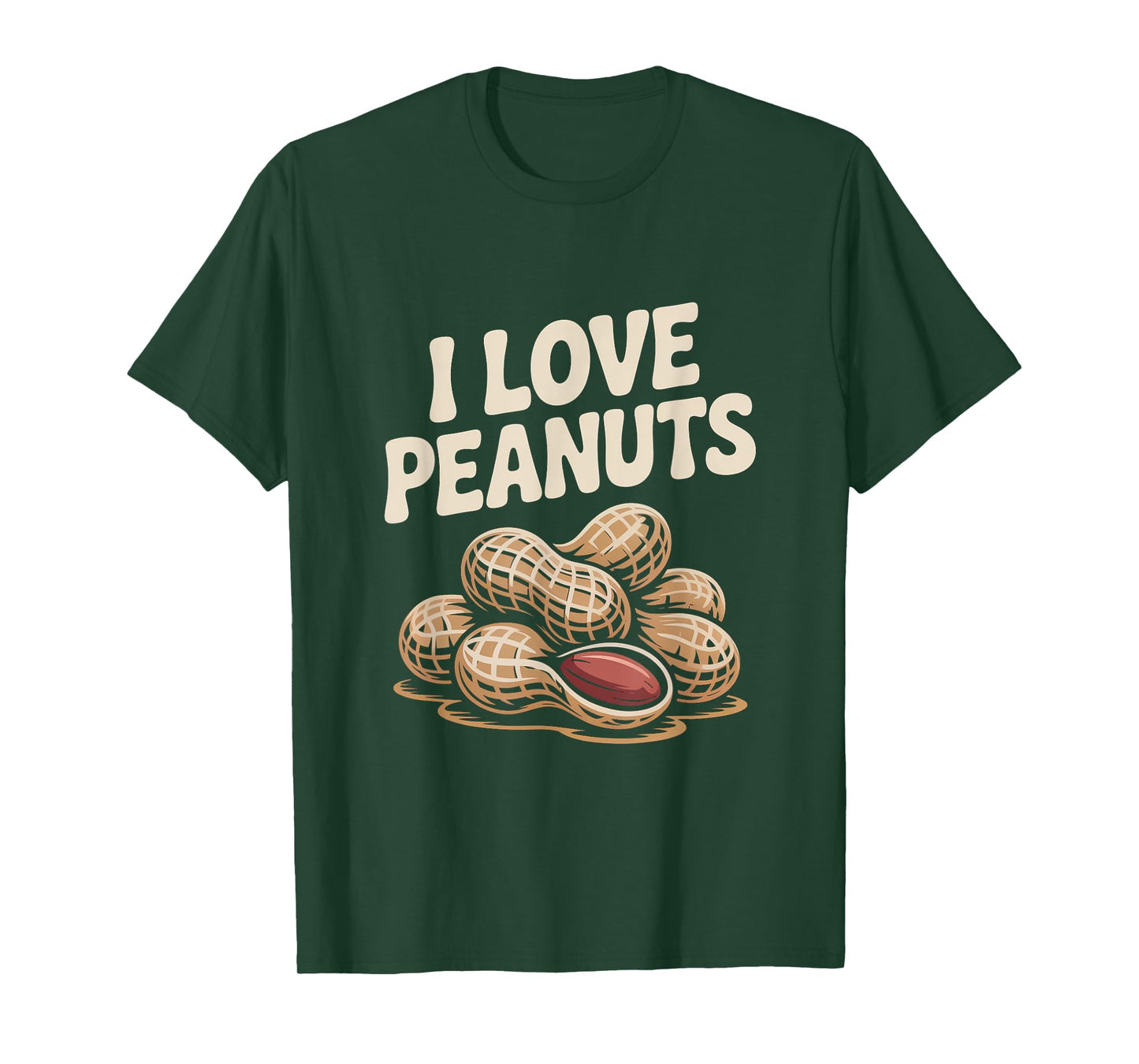 I Love Peanuts Funny Peanut Lover T-Shirt