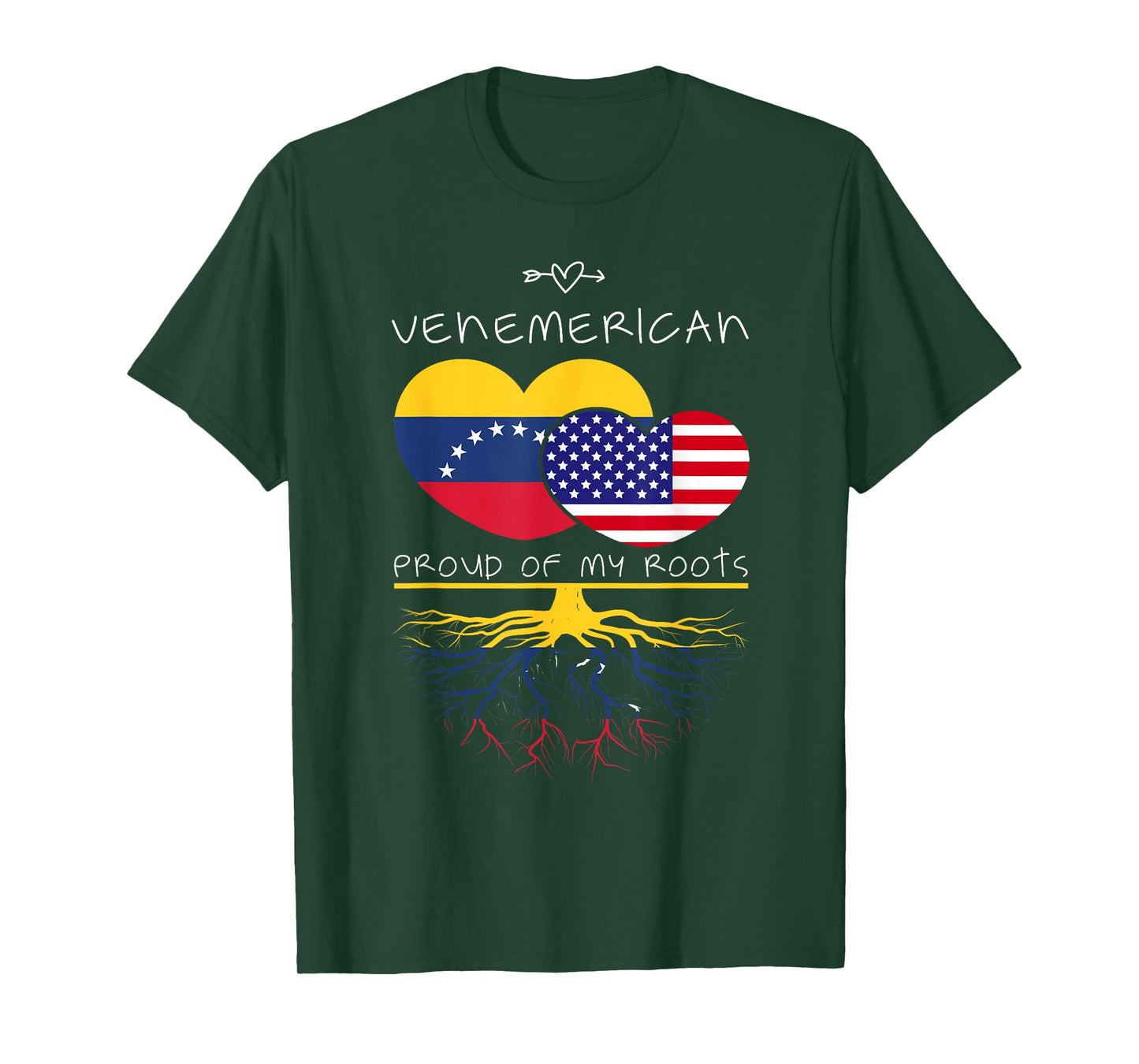 Venezuela USA Proud Of Both Countries Venemerican T-Shirt