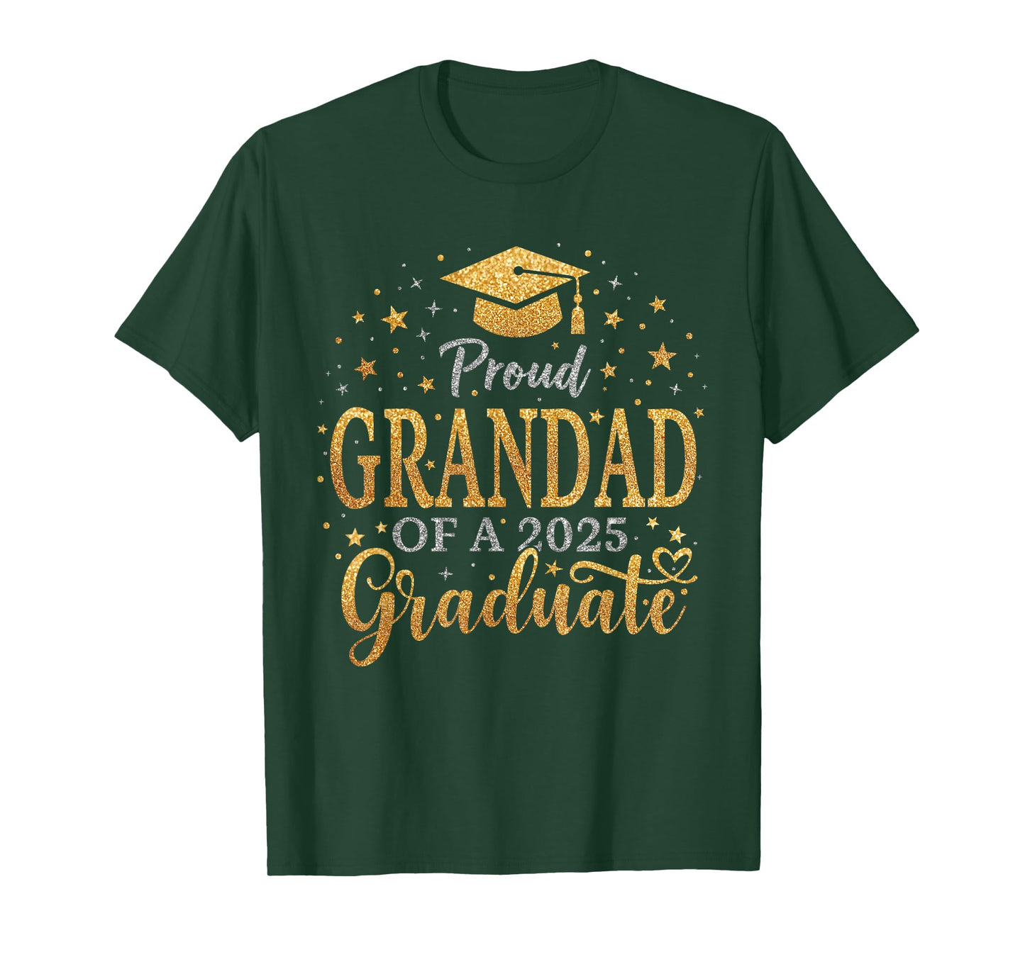 Funny Senior Proud Grandad of a Class of 2025 Graduate T-Shirt