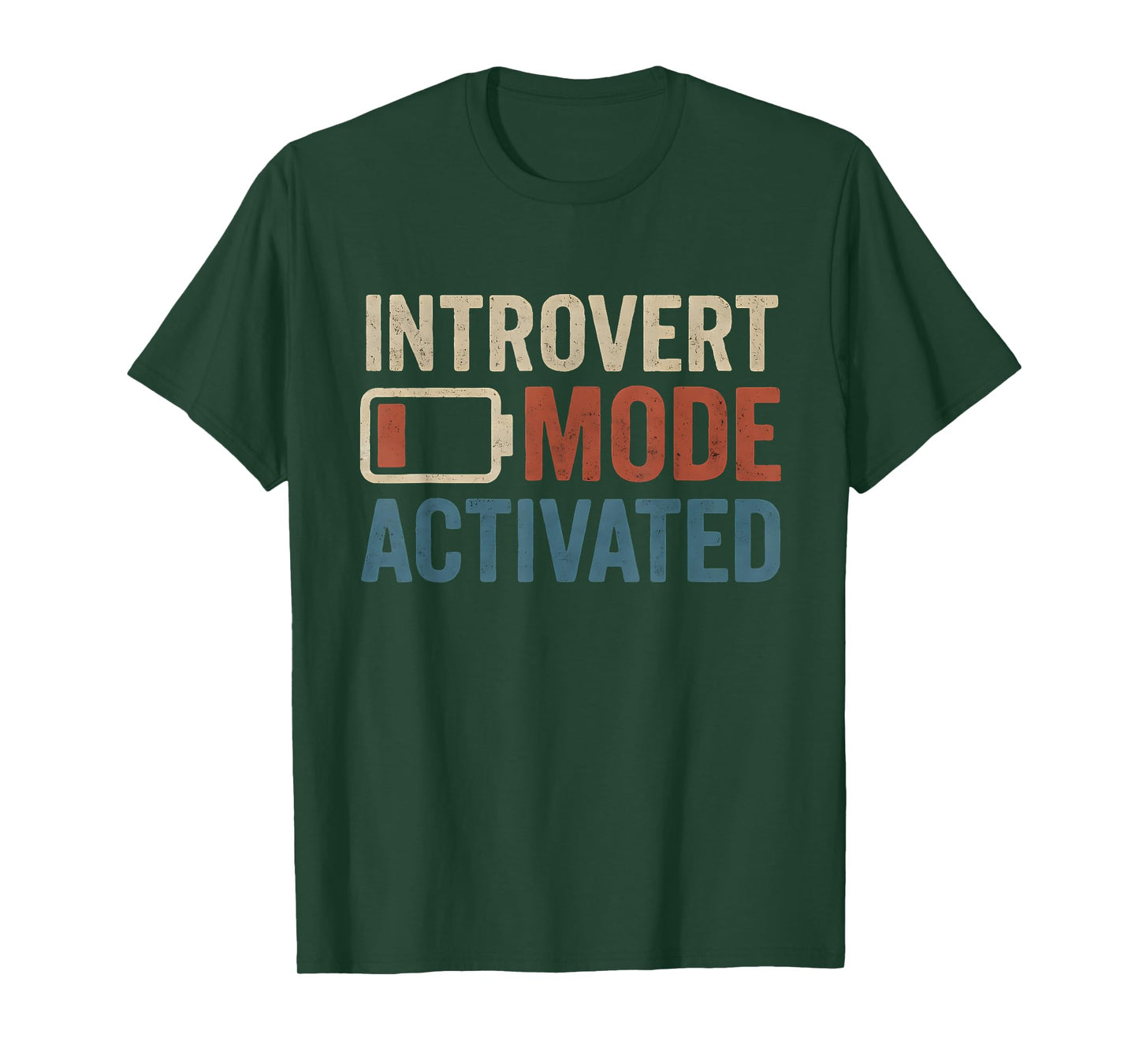 Introvert Mode Activated Battery Recharge for Introverts T-Shirt
