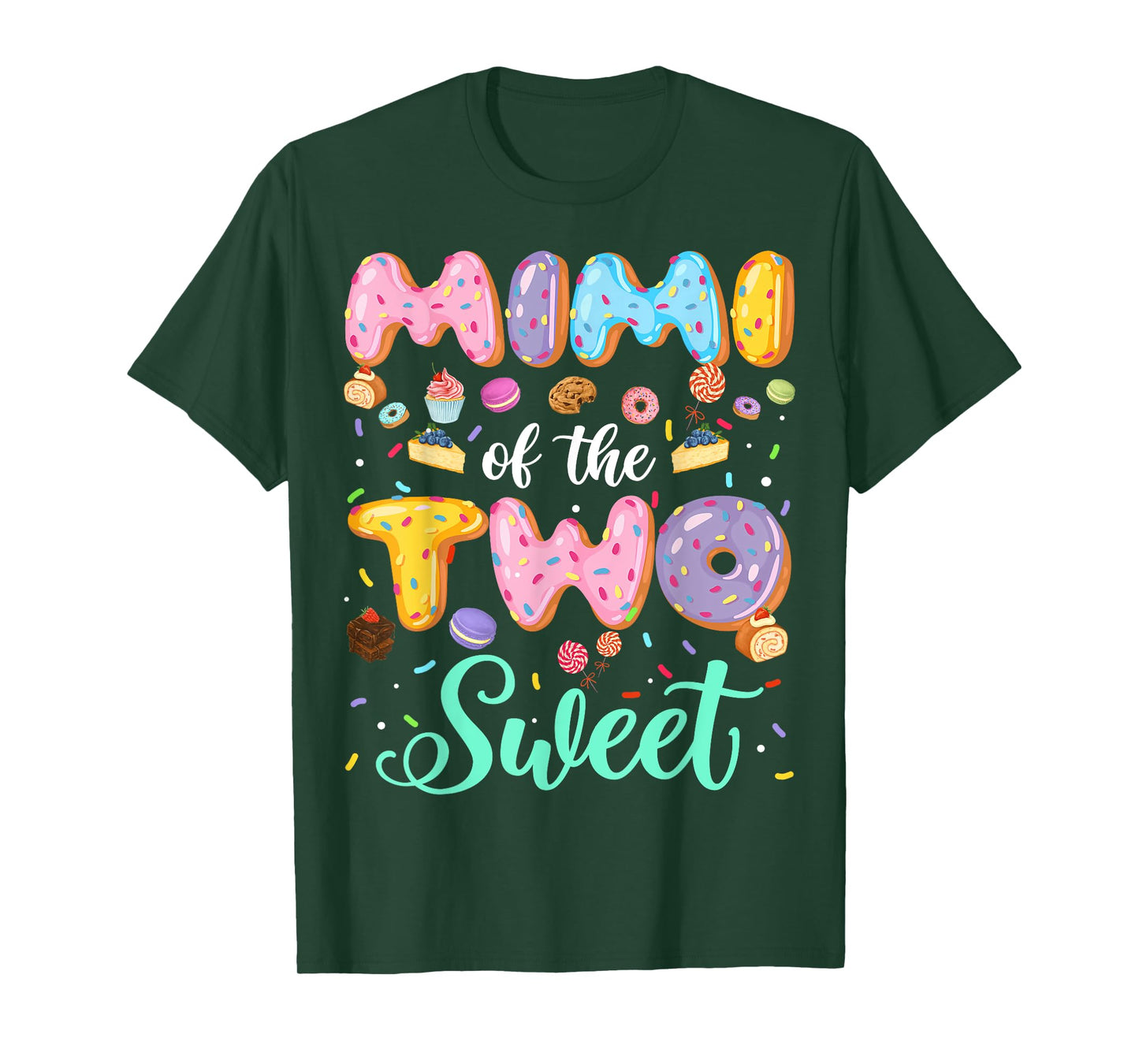 Mimi Of The Two Sweet 2Nd Birthday Girl Donut Lover T-Shirt