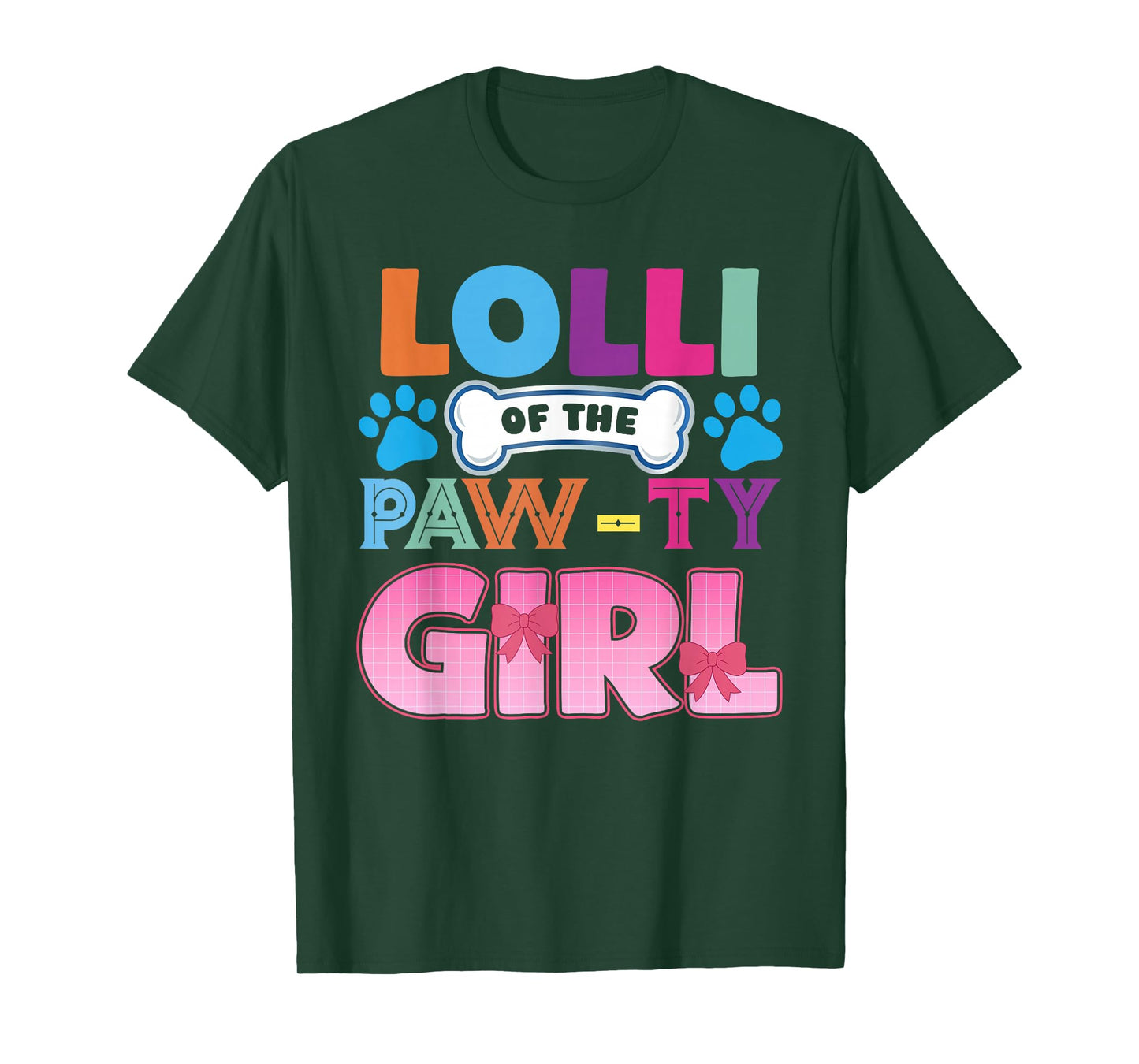 Lolli of The Paw-Ty Girl Birthday Family Matching Party T-Shirt