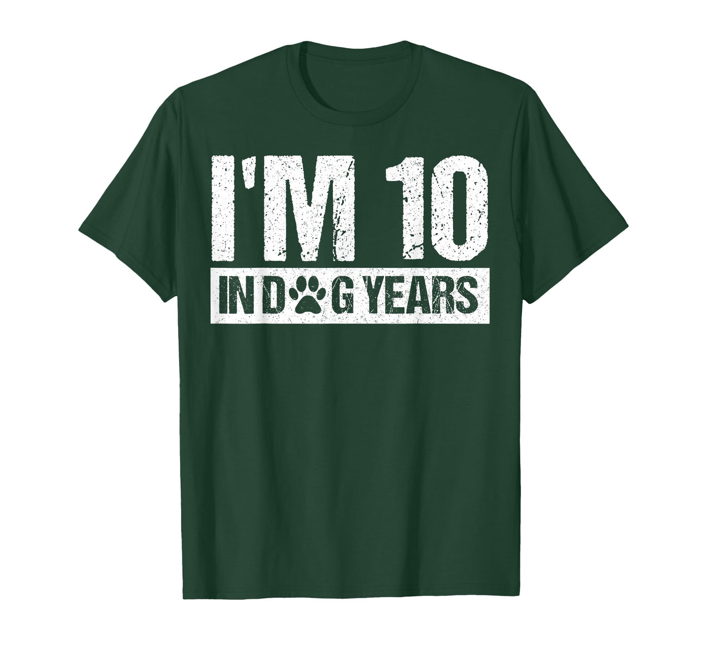 Funny 70th Birthday I'm 10 in Dog Years 70 Year Old Men T-Shirt