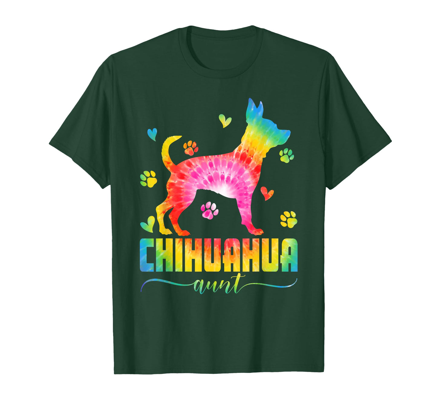 Funny Chihuahua Aunt Chihuahua Dog Mom Tie Dye Mothers Day T-Shirt