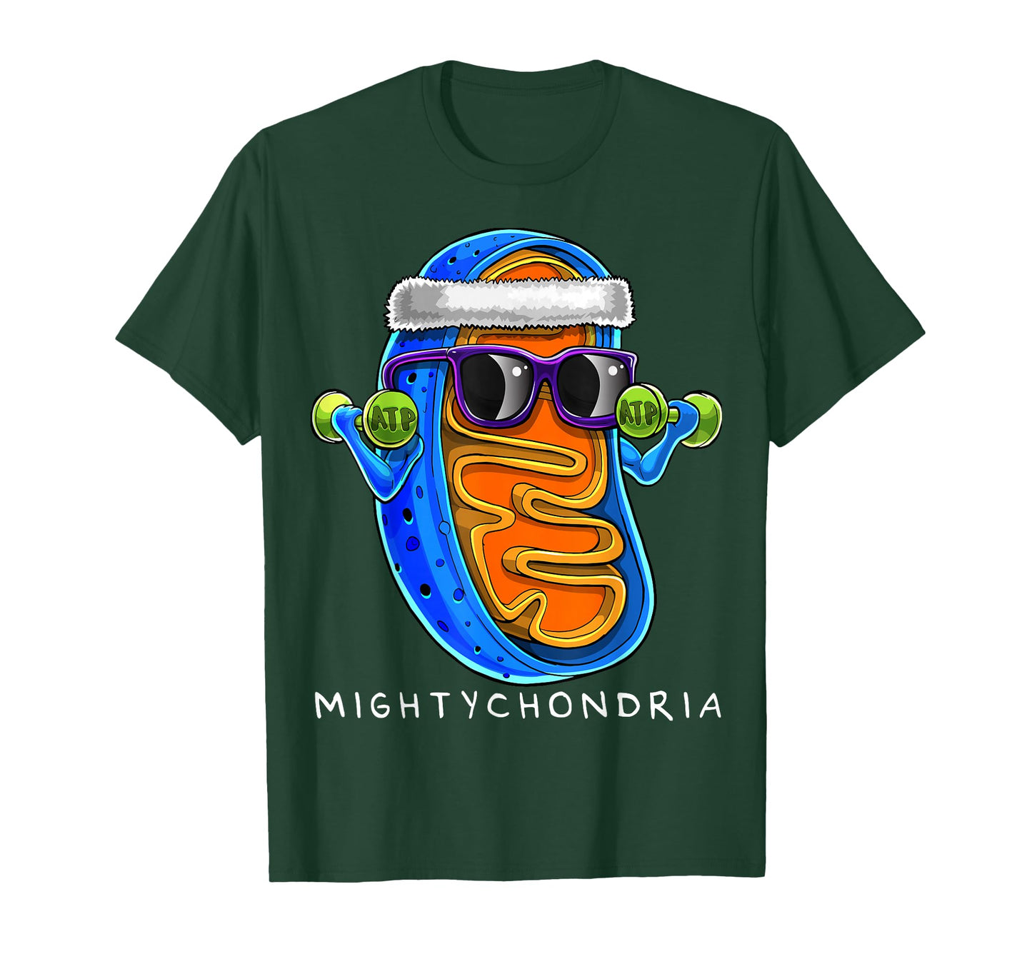 Mightychondria Cellular Biology Science Teacher Funny Gift T-Shirt Small