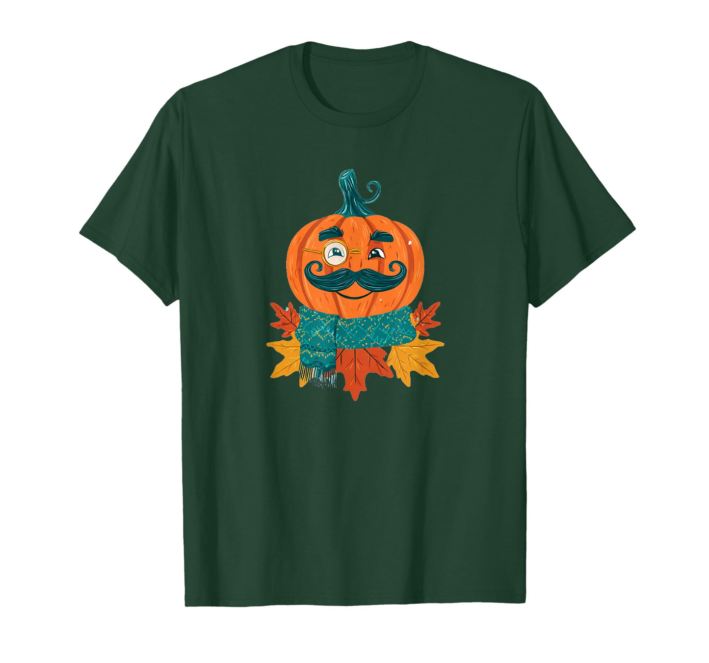 Funny Pumpkin Face for Autumn and Shawl Lovers T-Shirt