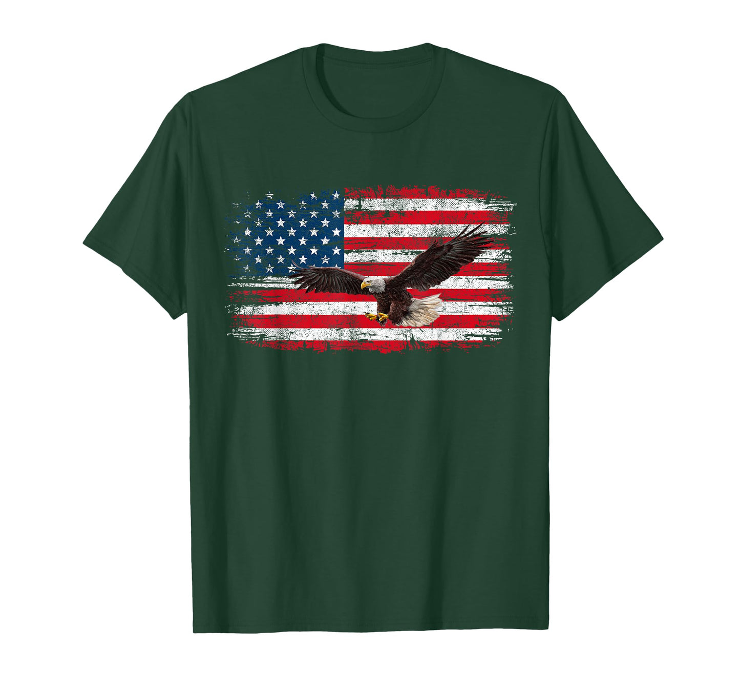American Flag Bald Eagle Patriotic 4th Of July Men Women T-Shirt