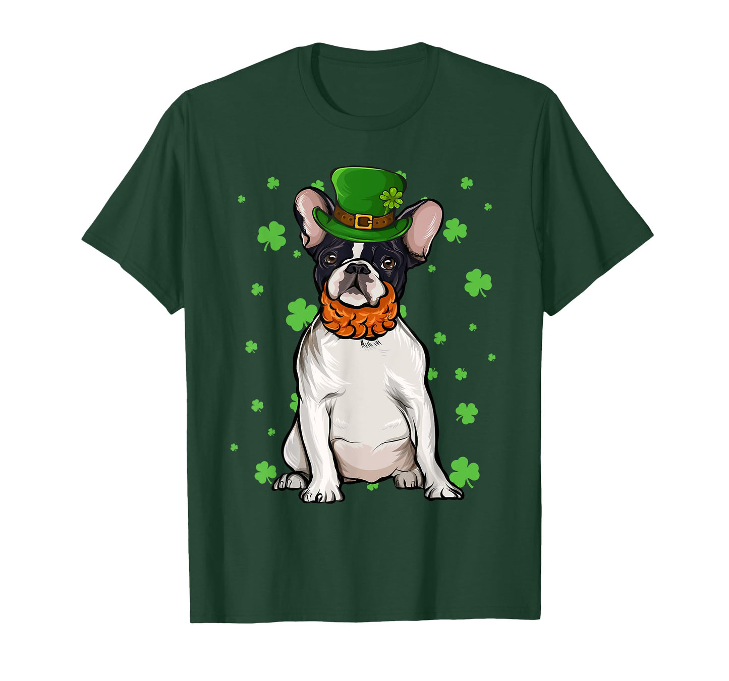 St Patricks Day French Bulldog Dog Shamrock Gift T-Shirt
