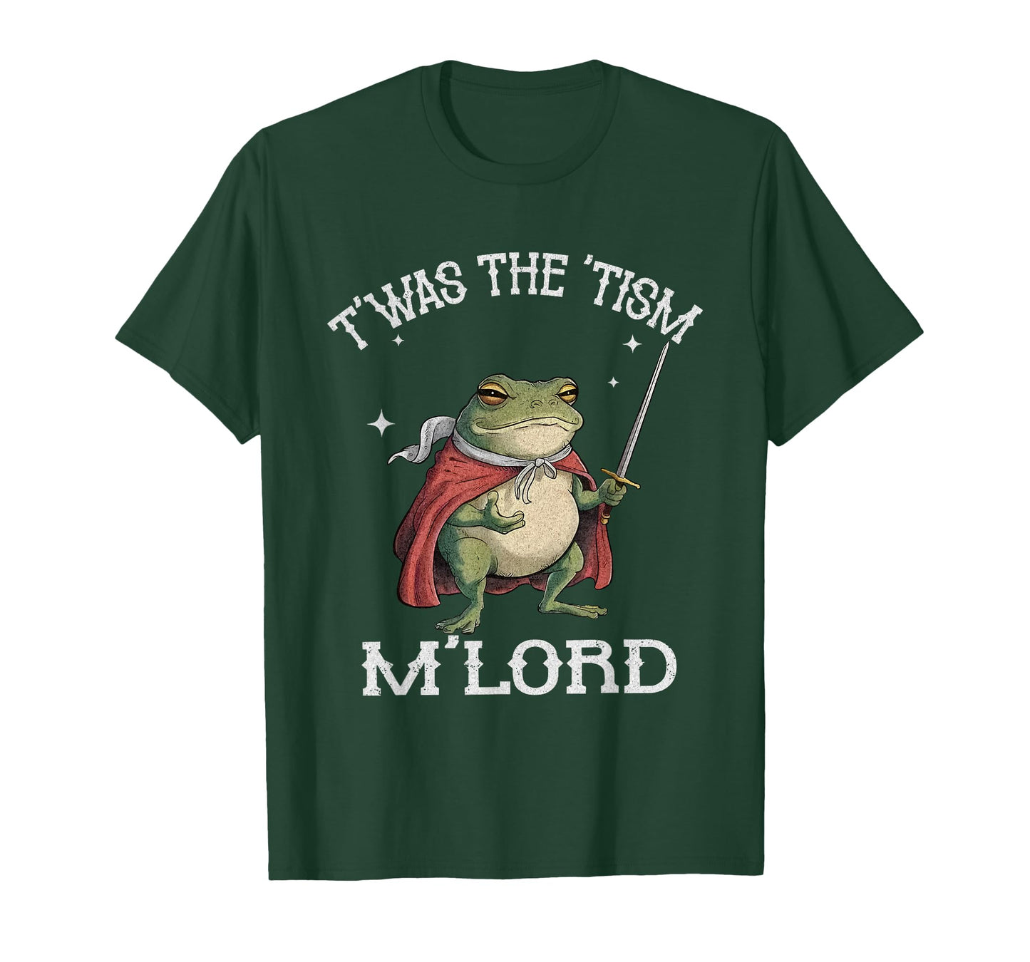 T'was The 'Tism M'lord Frog Wizard Meme Humor Frog Men Women T-Shirt