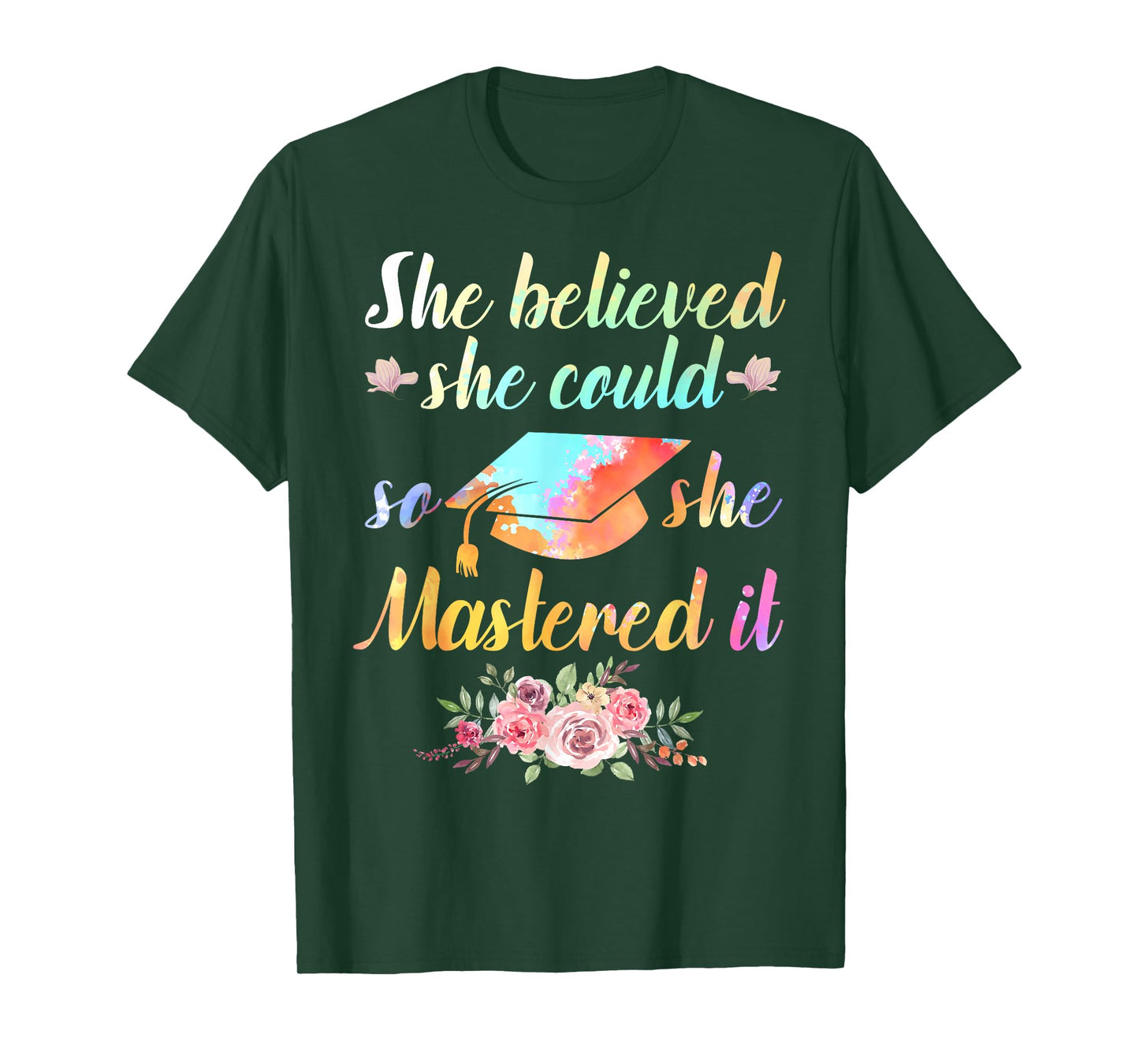 Cool Master Degree Art for Men Women Academic Degree Diploma T-Shirt Small