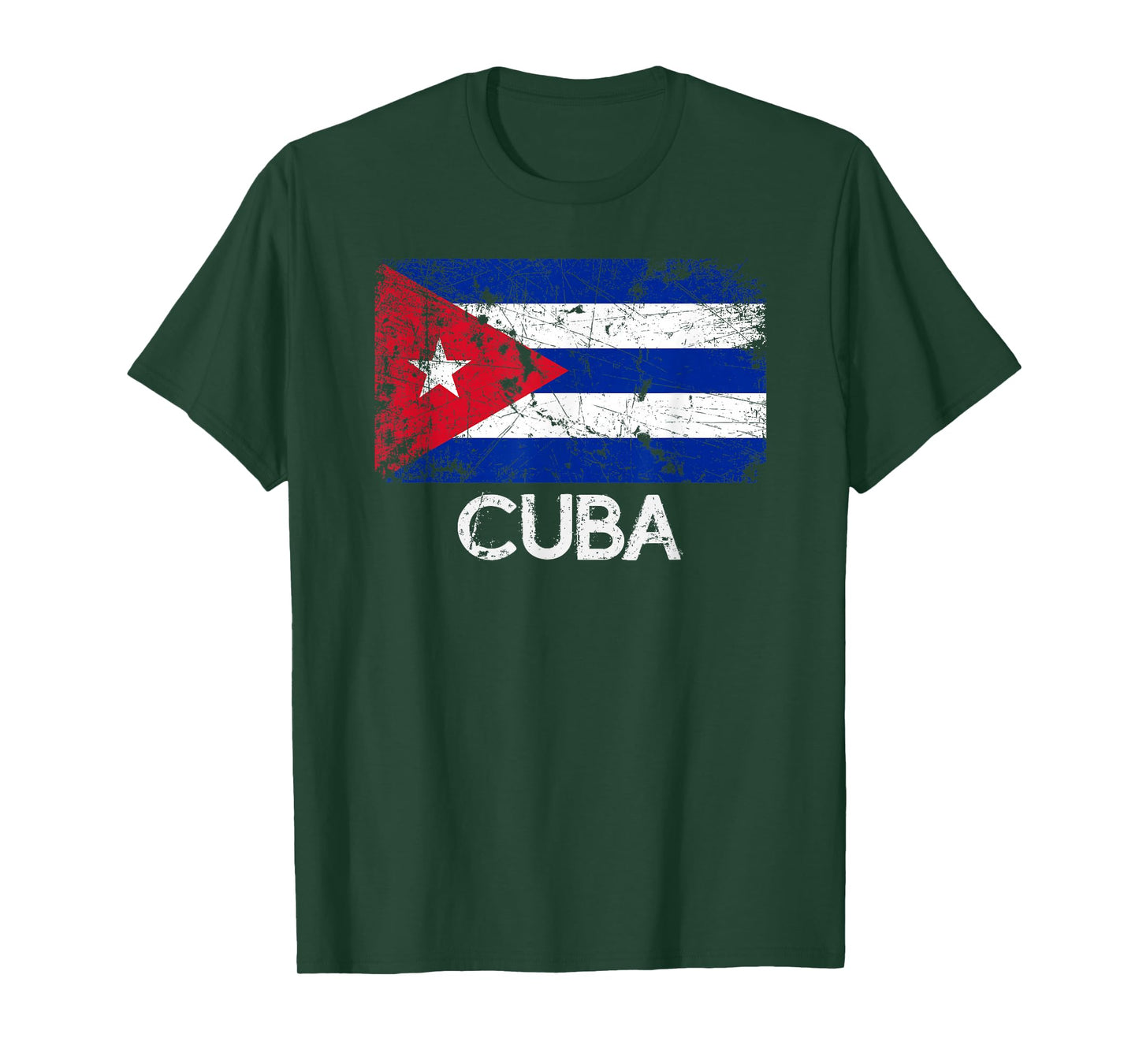 Cuban Flag T-Shirt | Vintage Made In Cuba Gift T-Shirt