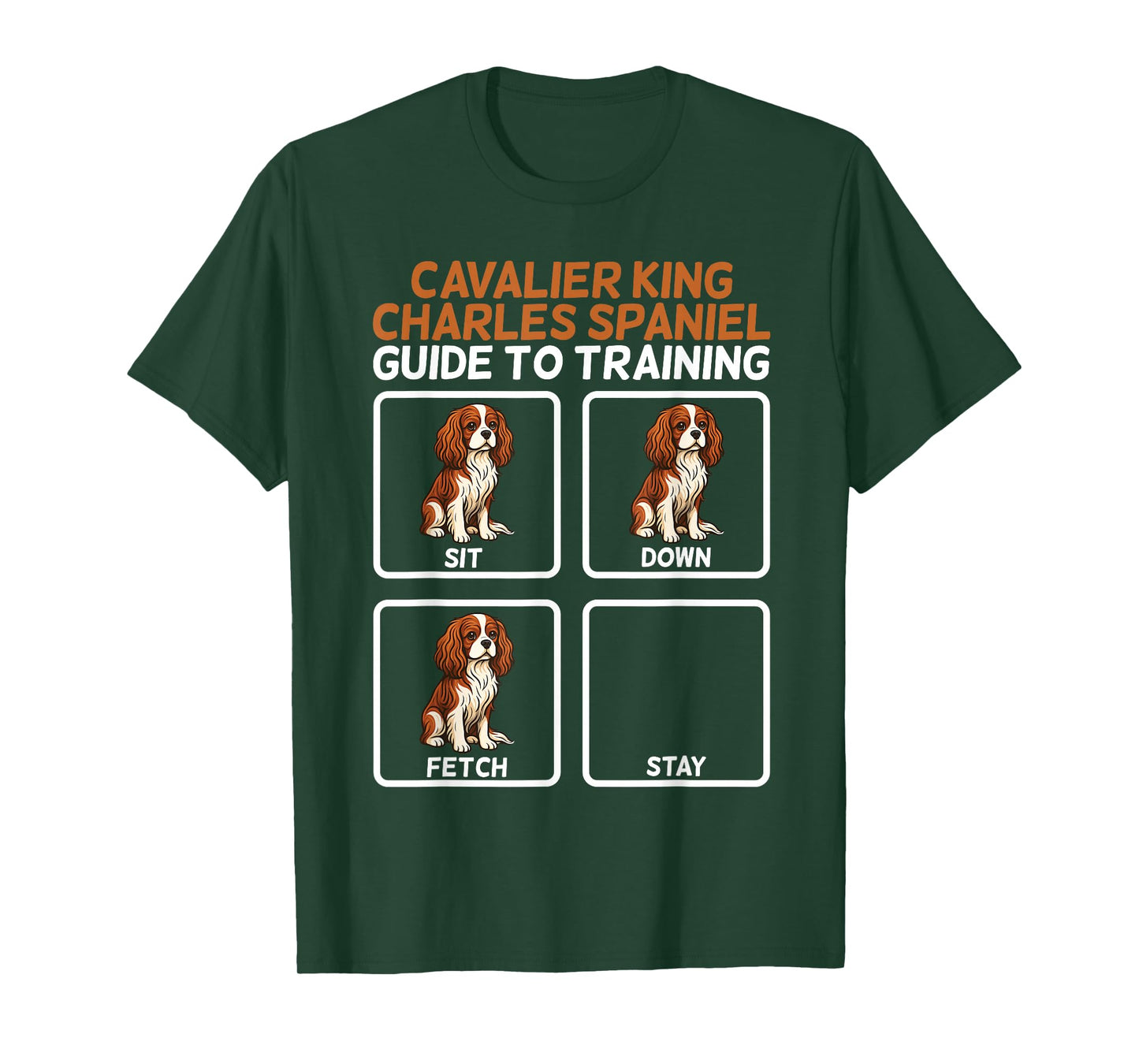 Cavalier King Charles Art for Men Women Cavalier Spaniel Dog T-Shirt
