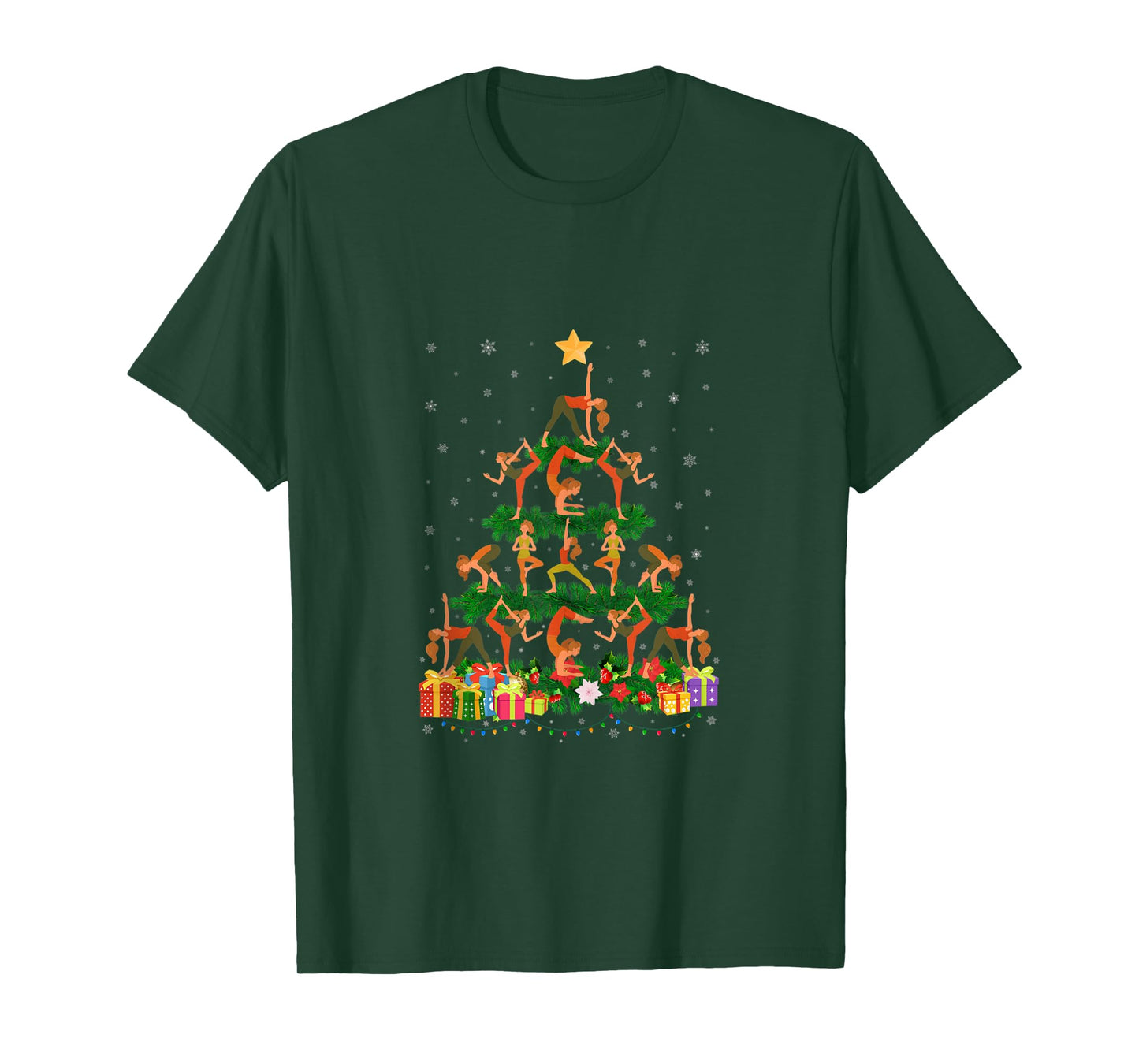 Funny Xmas Outfit for Yoga Lovers Ugly Christmas Sweater Tank Top