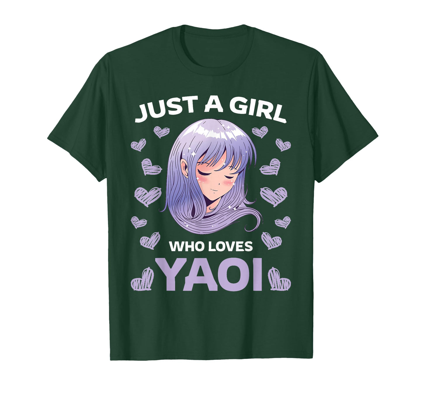 Just A Girl Who Loves Yaoi Manga BL Gay Anime Manga Fujoshi T-Shirt