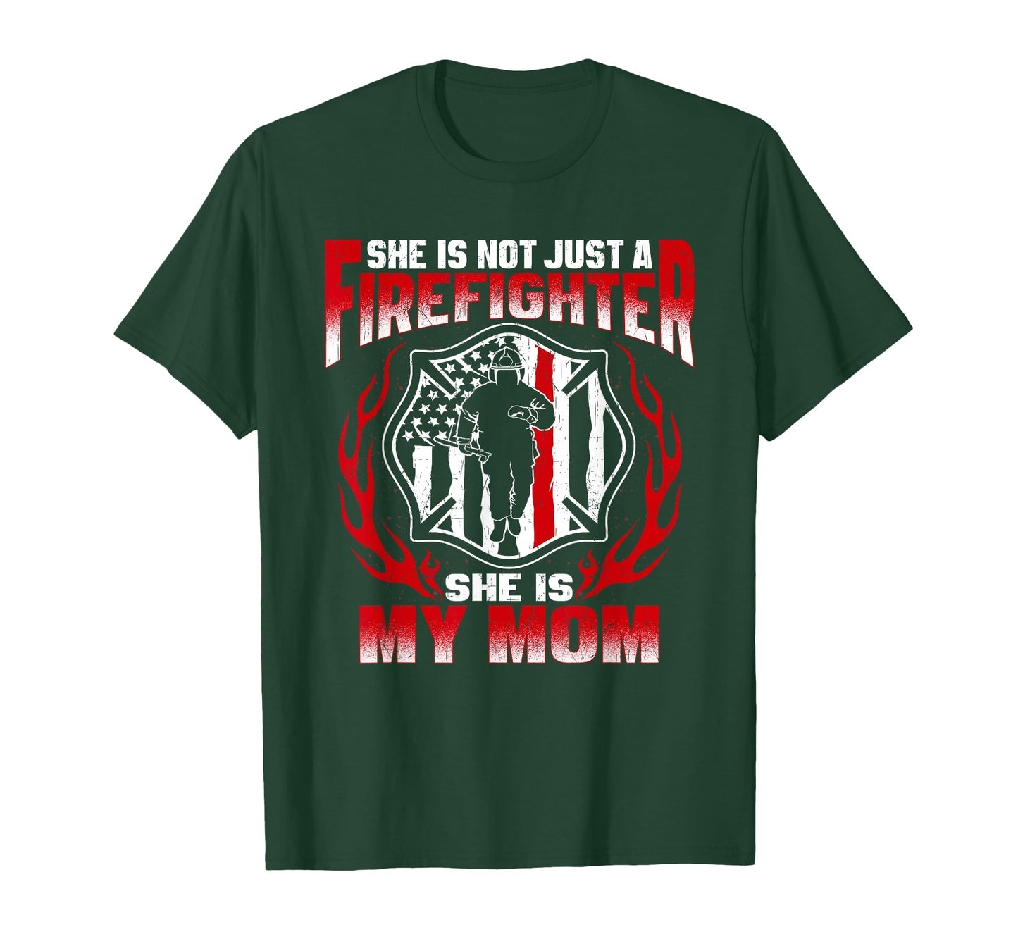 My Mom Is A Firefighter Hero Proud Fire Son Daughter Gifts T-Shirt