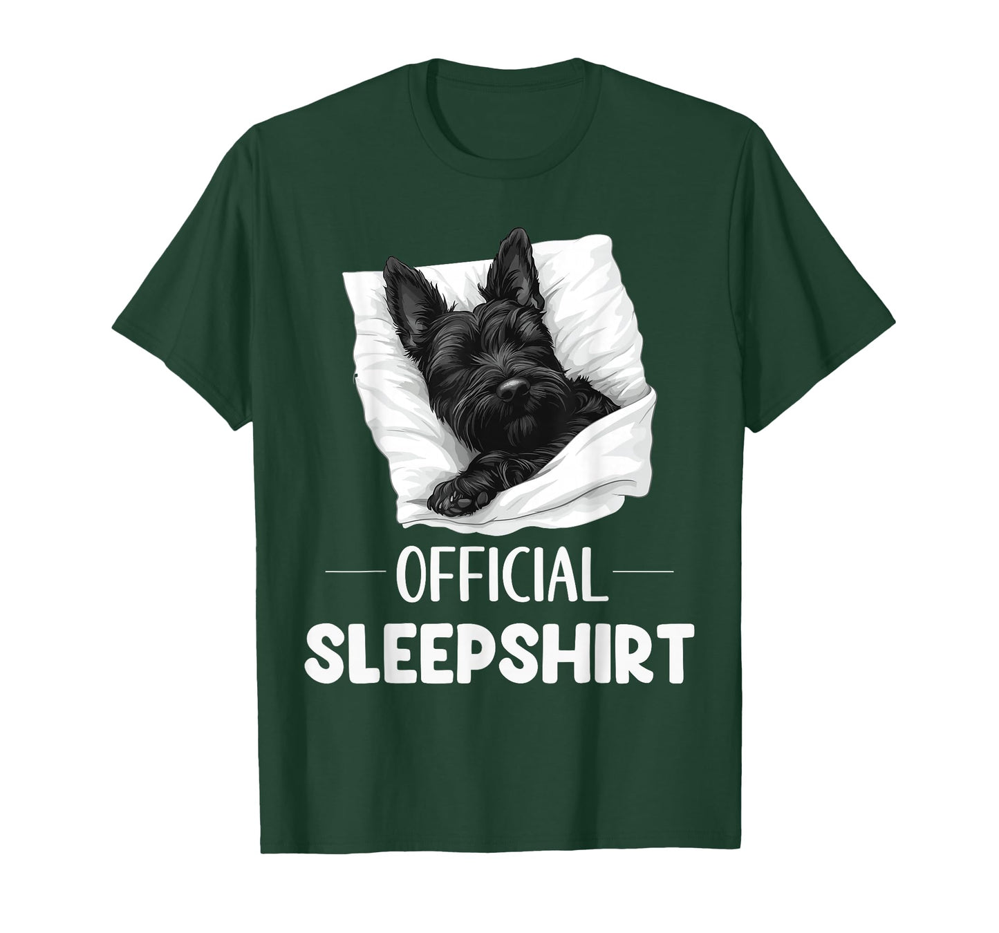Official Scottish Terrier Sleepshirt Dog Lover Sleepwear T-Shirt