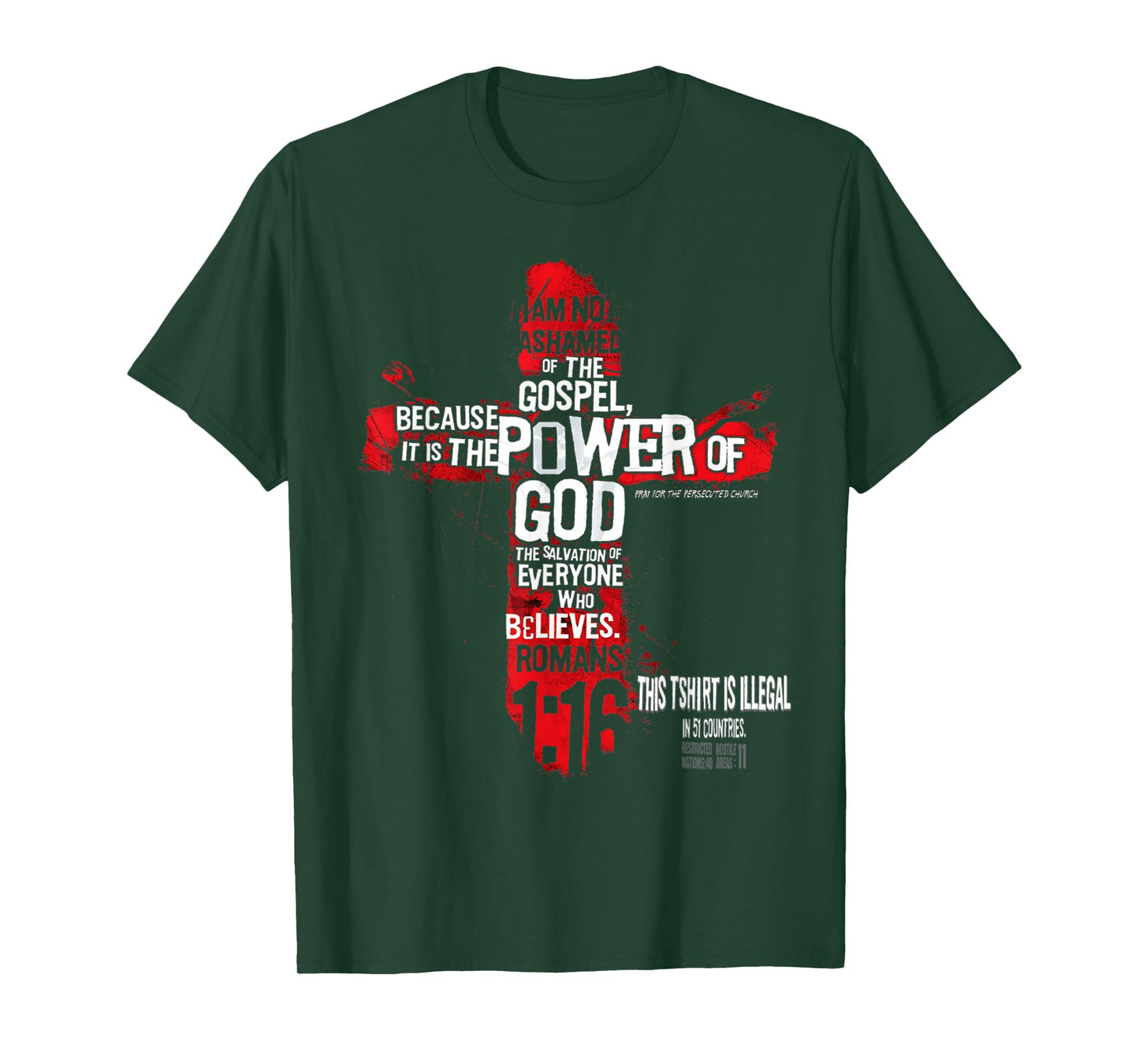 This Shirt is Illegal in 51 Countries Christian Tshirt T-Shirt