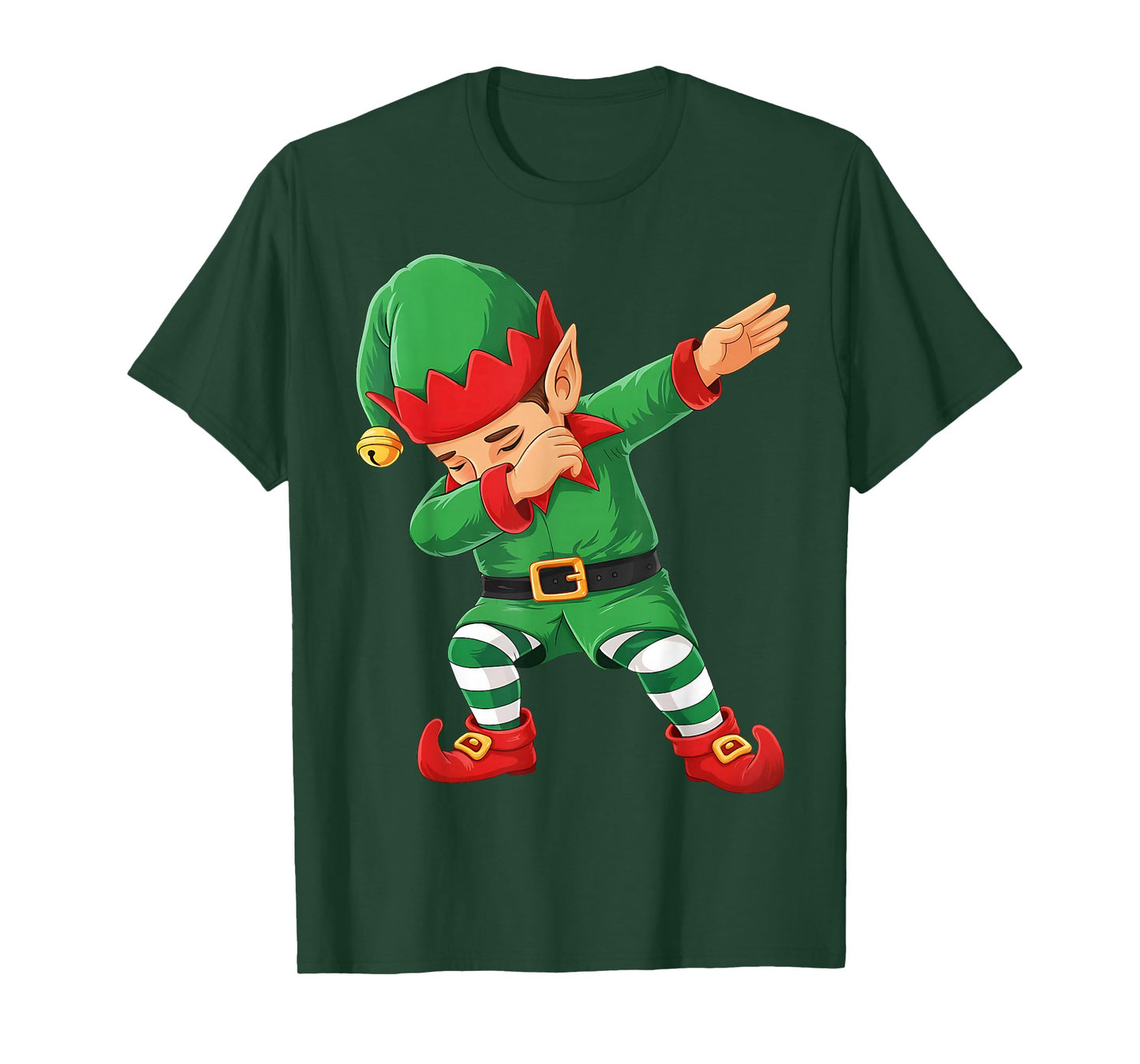Dabbing Elf Squad Christmas Costume Girls Boys Men Xmas Dab T-Shirt