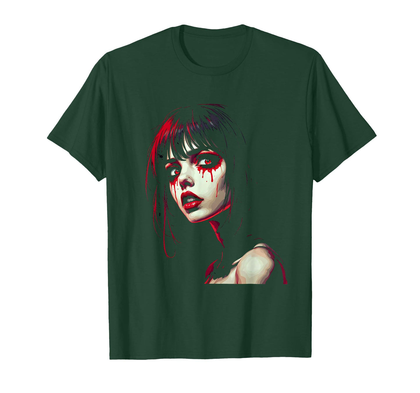 Horror Anime Manga Tee I Gothic Outfit I Japanese Chibi Girl T-Shirt