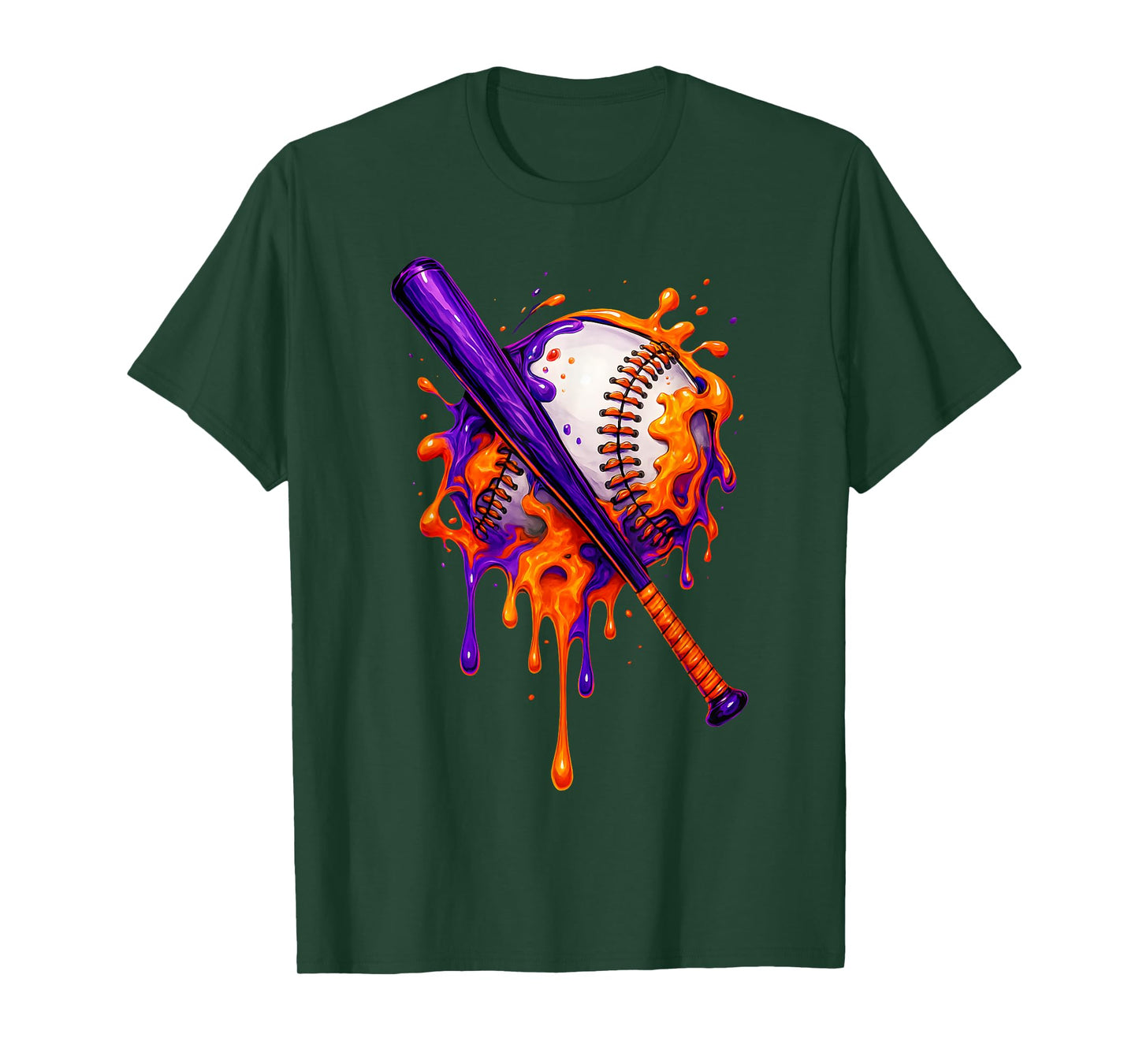 Respect The Drip Baseball Ice Cream Drip Halloween Men Boys T-Shirt
