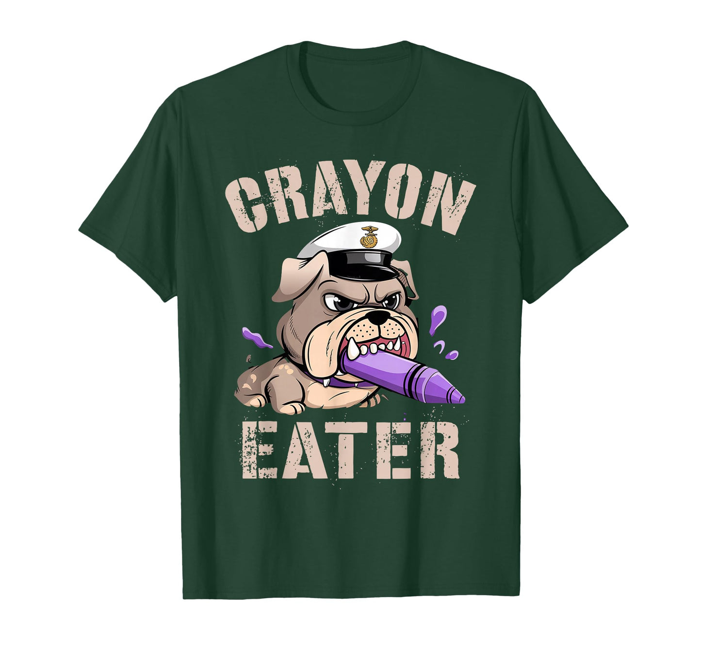 Sarcastic VETERAN CRAYON EATER Soldier Brother Military T-Shirt