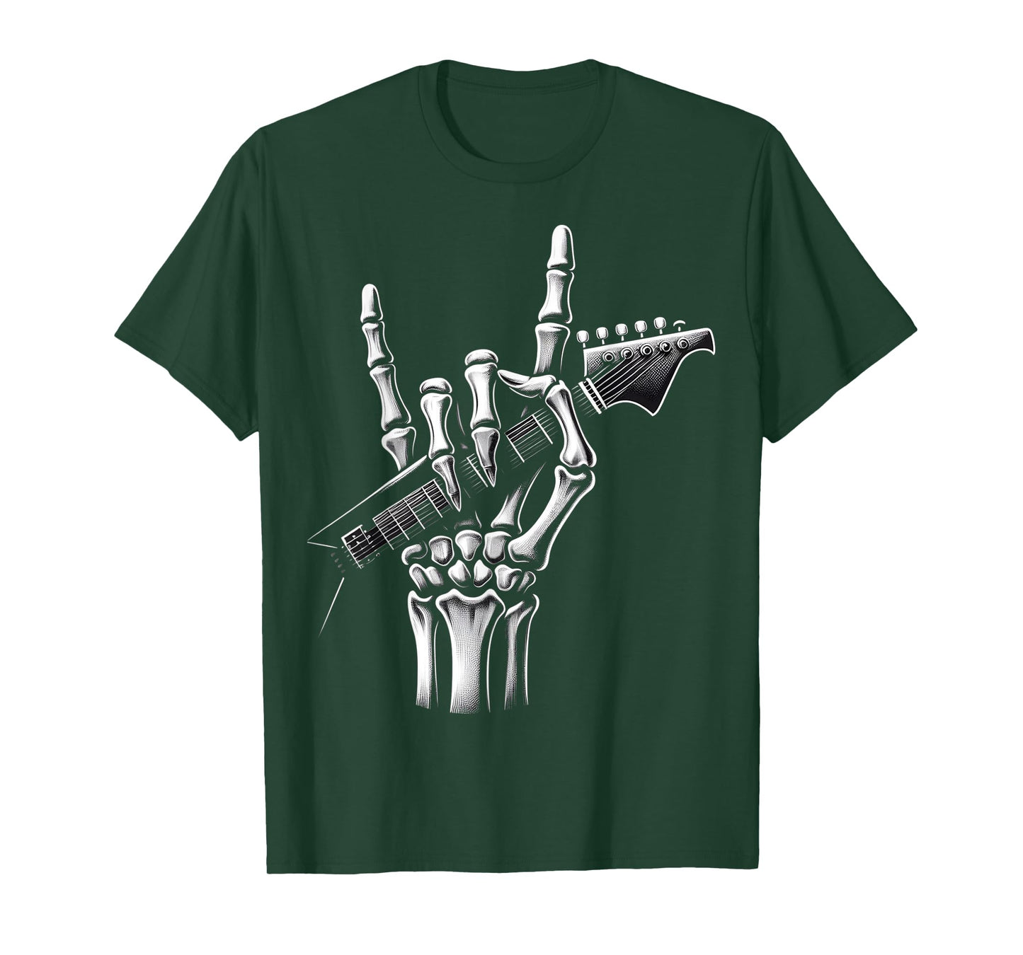 Rock On Skeleton Hand cool Rock Symbol Design T-Shirt