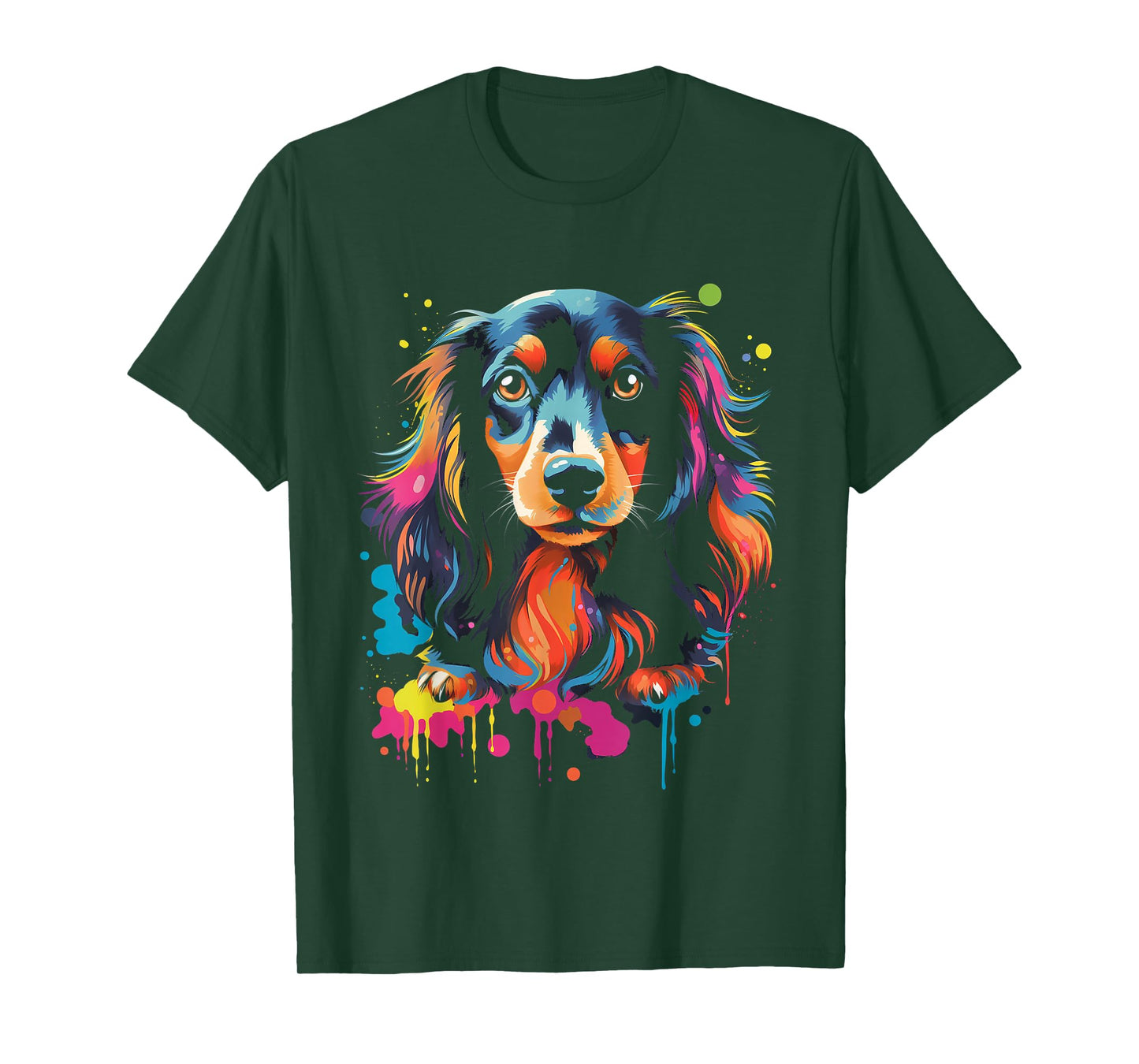 Long Hair Dachshund Puppy Best Dog Walking Pet T-Shirt