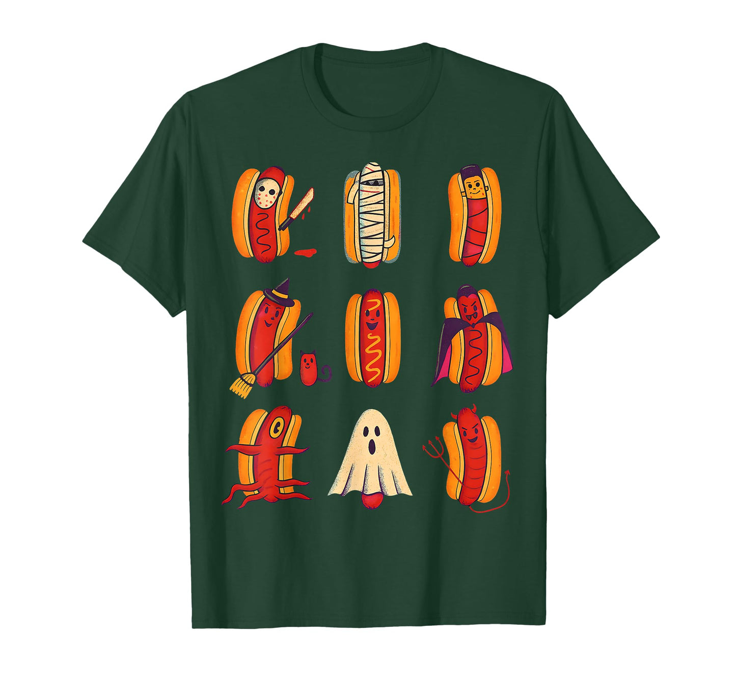 HUGvyn Halloween: Halloweiners Summerween Hot Dog Summer T-Shirt