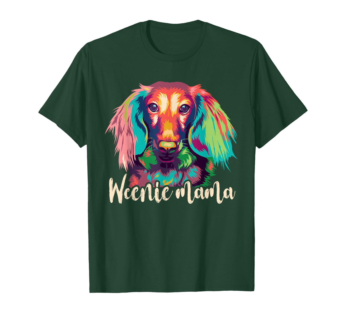 Dachshund-Shirt Women Weenie Mama Weiner Dog Mom T-Shirt