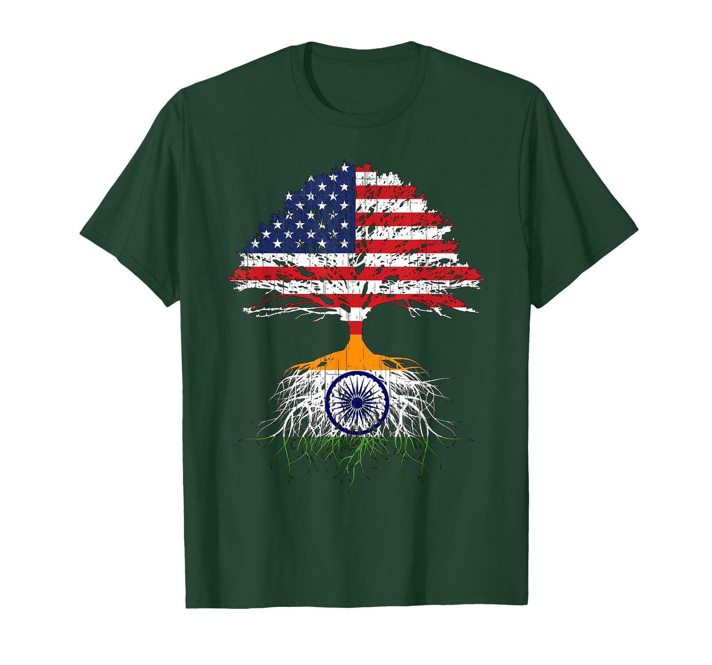India Roots Flag Shirt Naturalization Gift Person From India T-Shirt