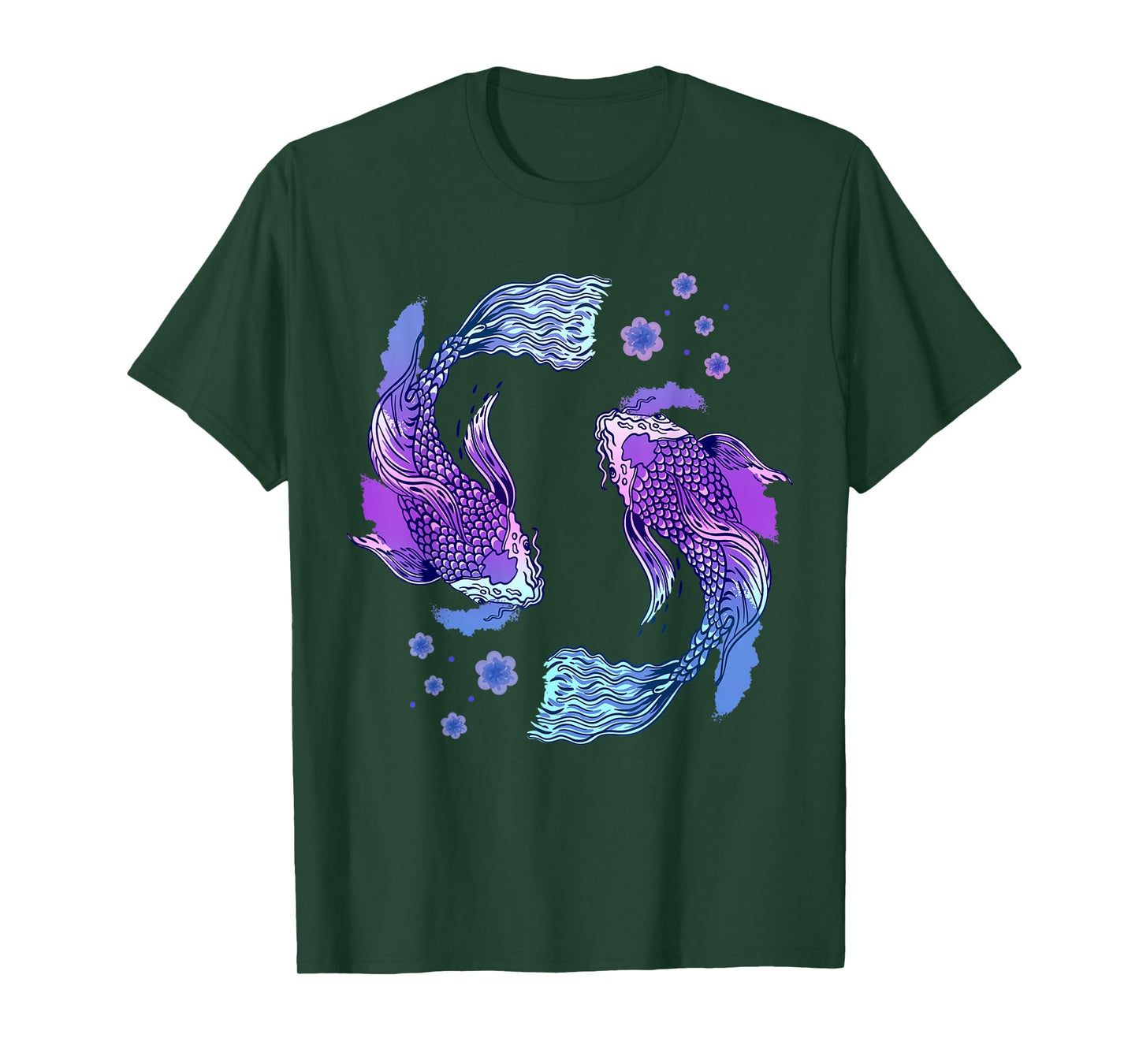 Koi Asian Carp Japanese Koi Carp Japan Pond Yin Yang Fish T-Shirt