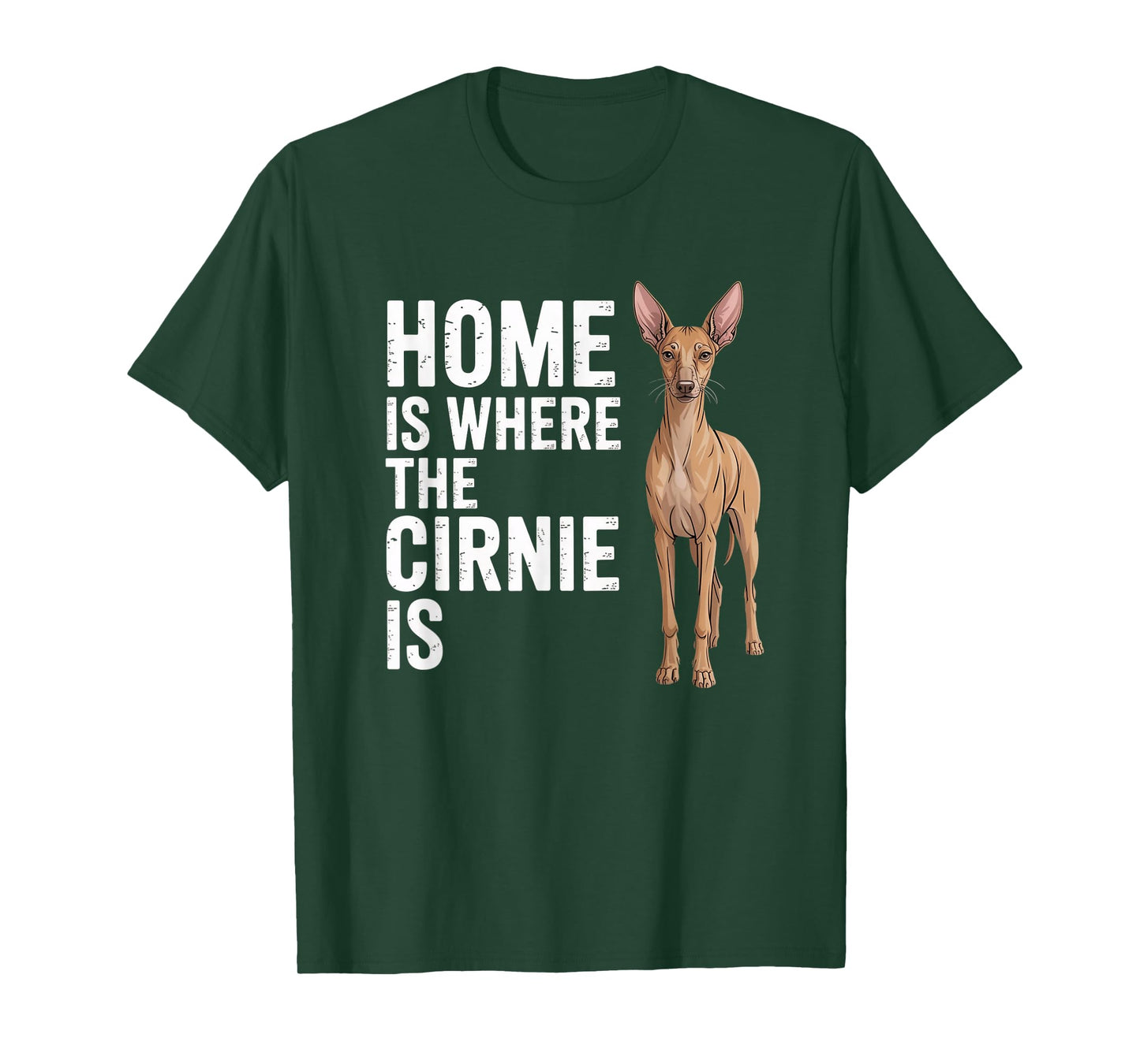 Home is Where The Cirnie Sicilian Hound Cirneco dell'Etna T-Shirt