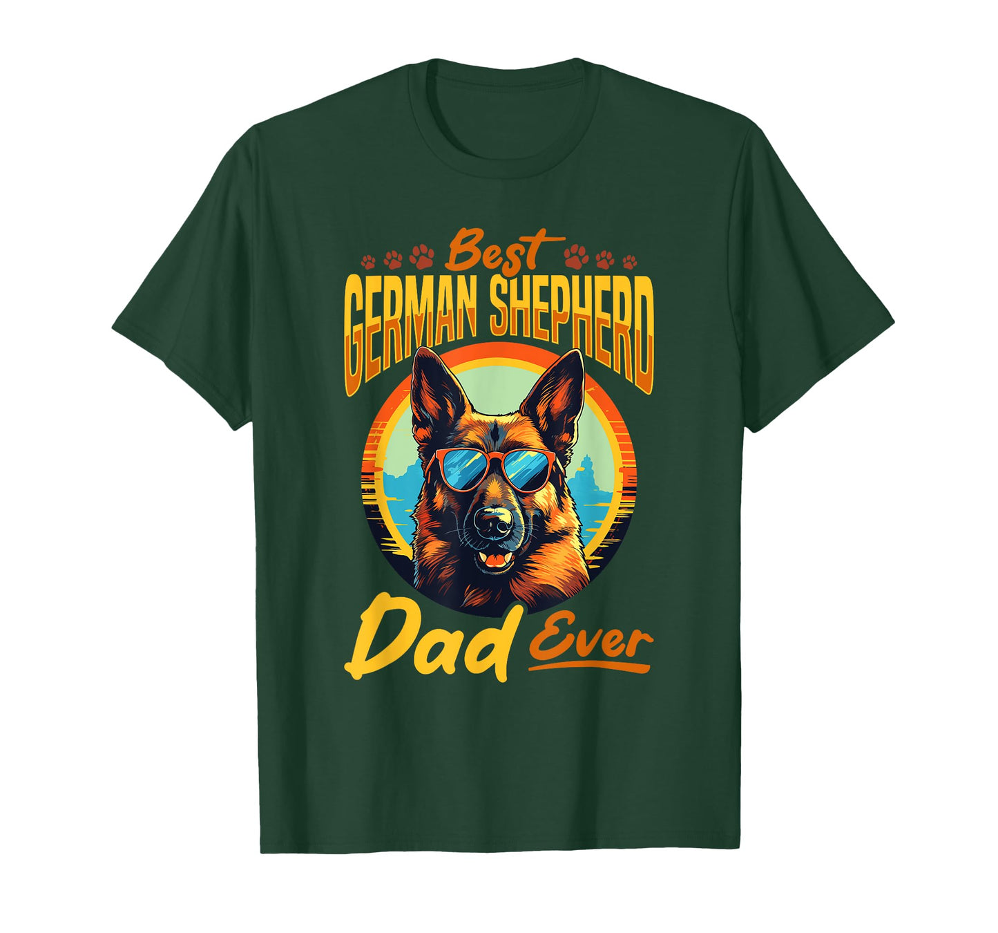 German Shepherd Dog Breed Best German Shepherd Dad Ever T-Shirt