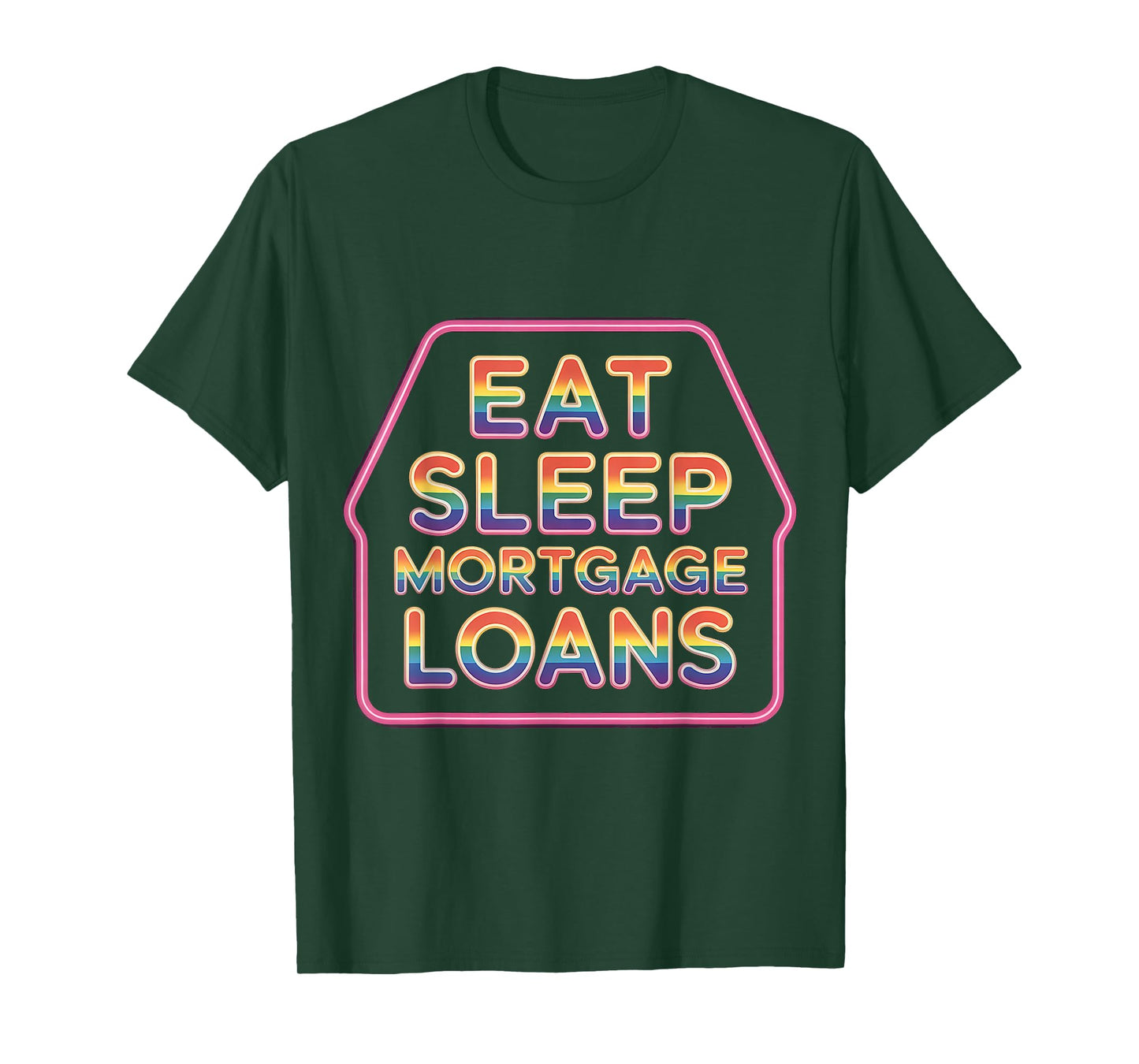 Eat Sleep Mortgage Loans Broker Real Estate Routine - T-Shirt