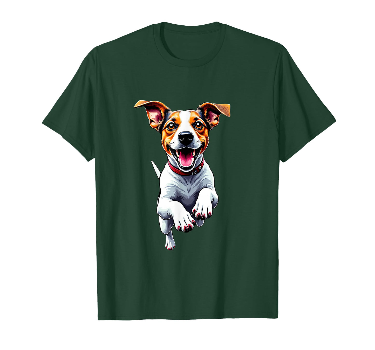 Jack Russell Dog Lovers Jumping Design Funny Jack Russell T-Shirt