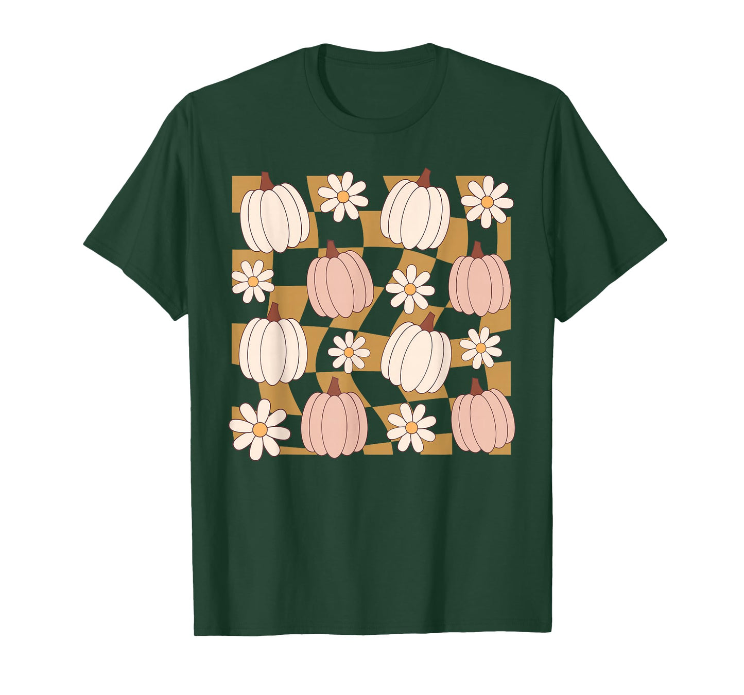 Wildflower Pumpkin Season Autumn Fall Leaves Thanksgiving T-Shirt