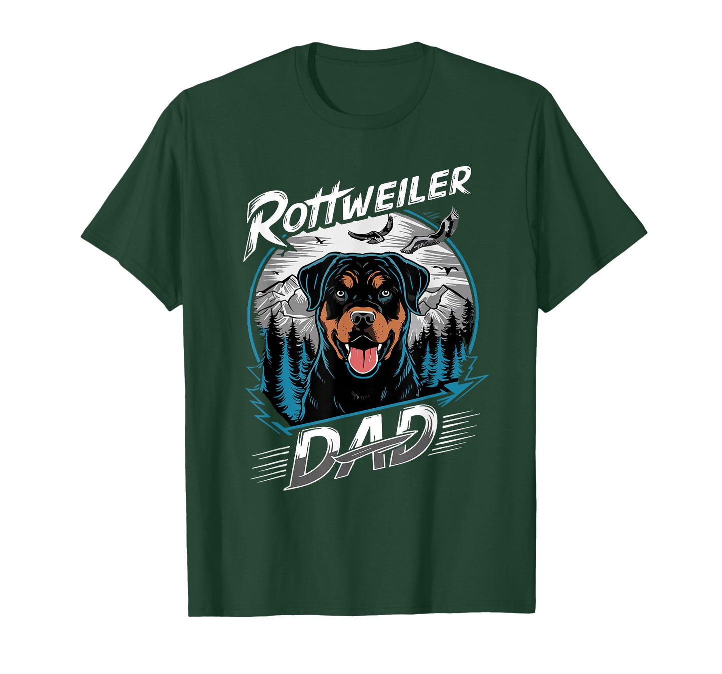 Funny Rottweiler Dad Best Rottie Daddy Ever Father's Day T-Shirt