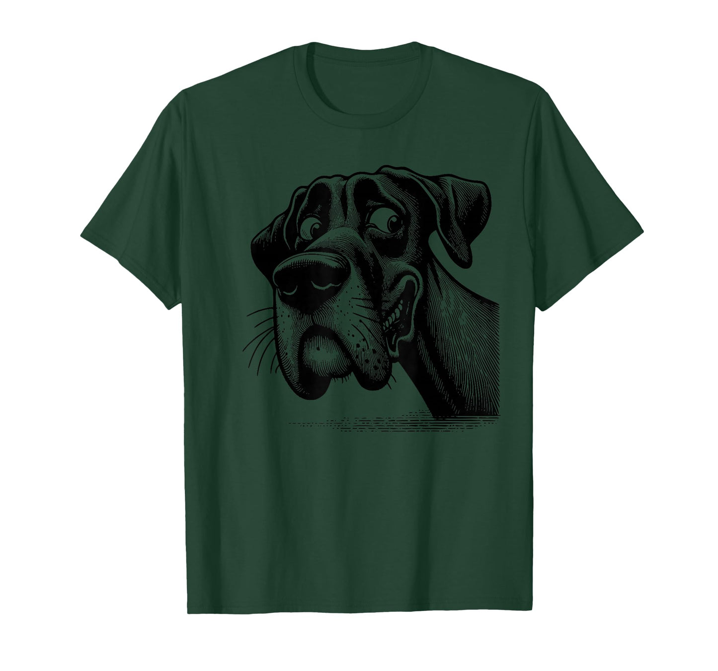 Goofy Giant Adorable Large Gentle Dog Lover Great Dane T-Shirt