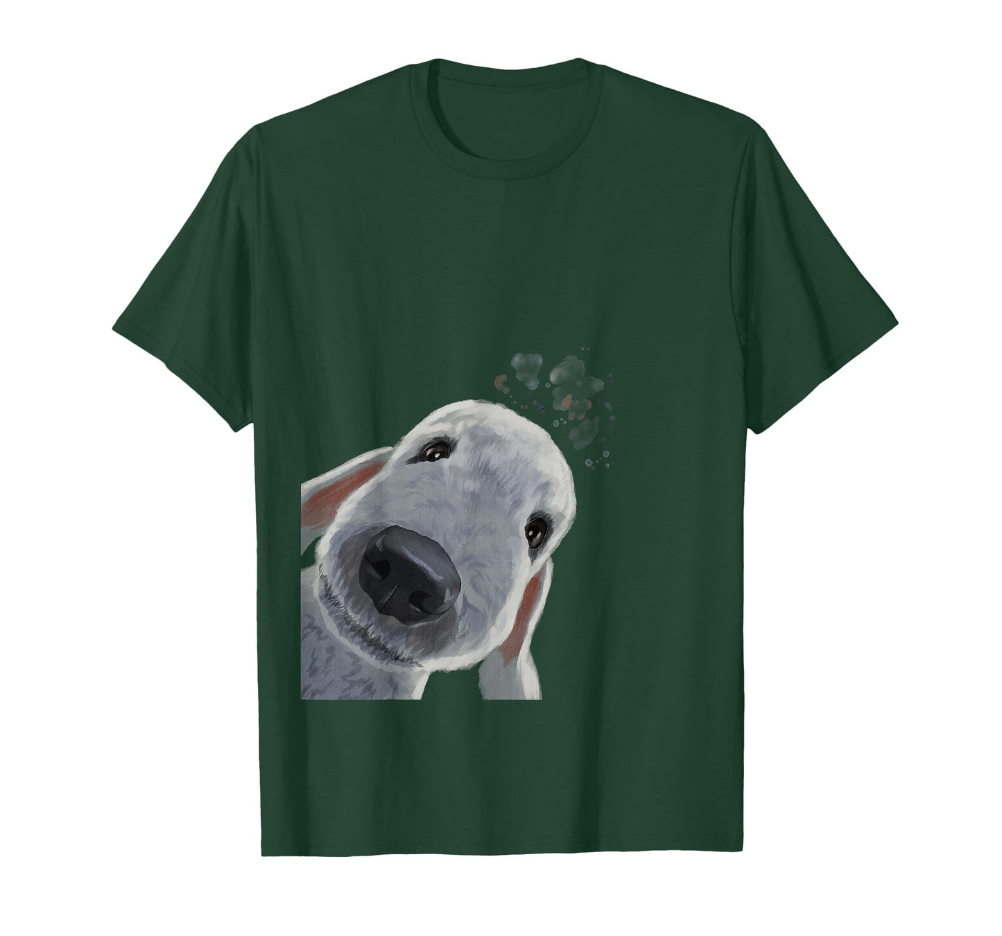 Funny Curious Dog Bedlington Terrier T-Shirt