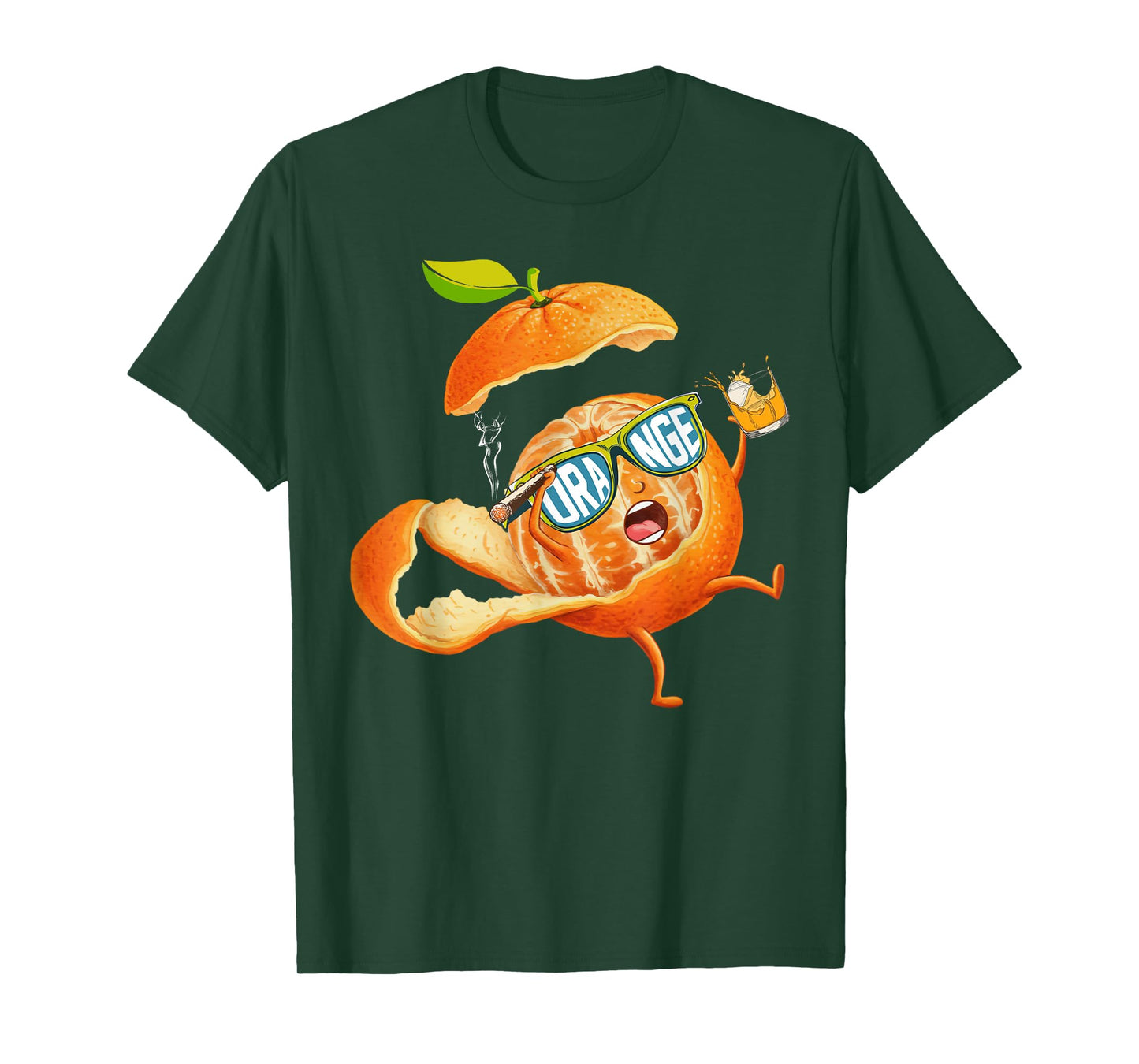 Orange Cute Fruit Relaxing Lazy Funny T-Shirt