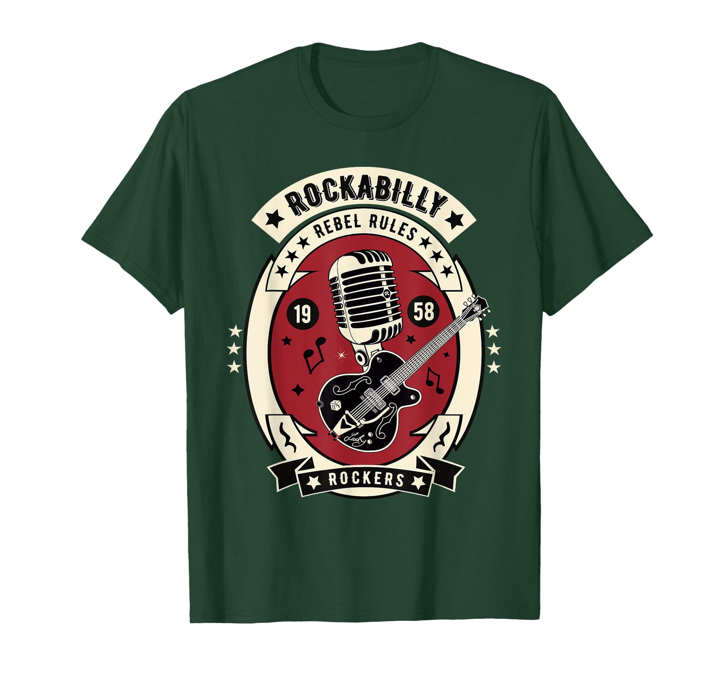 Rockabilly Clothing For Men Women Retro 50s Rocker Tshirt