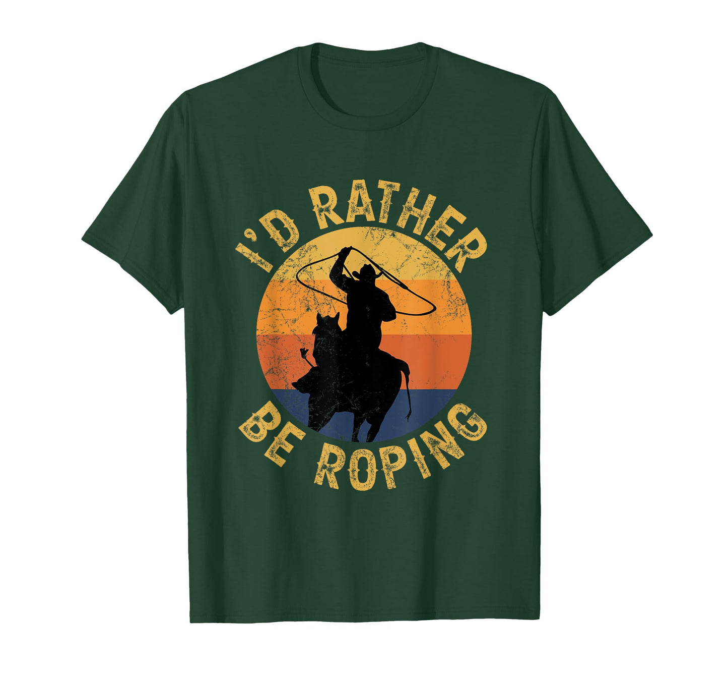 Funny Roping Horse Rodeo Team Roping Cowboy Cowgirl T-Shirt