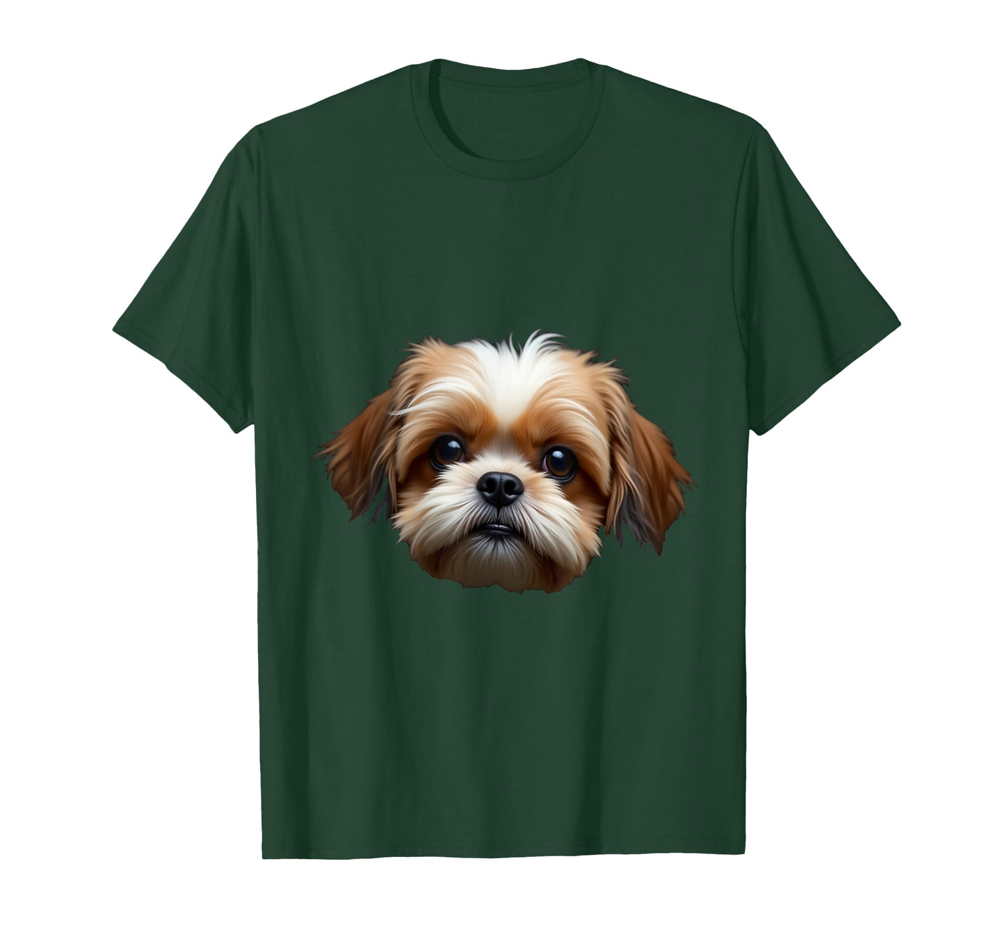 Black Shih Tzu Dog Shih Tzu Face T-Shirt