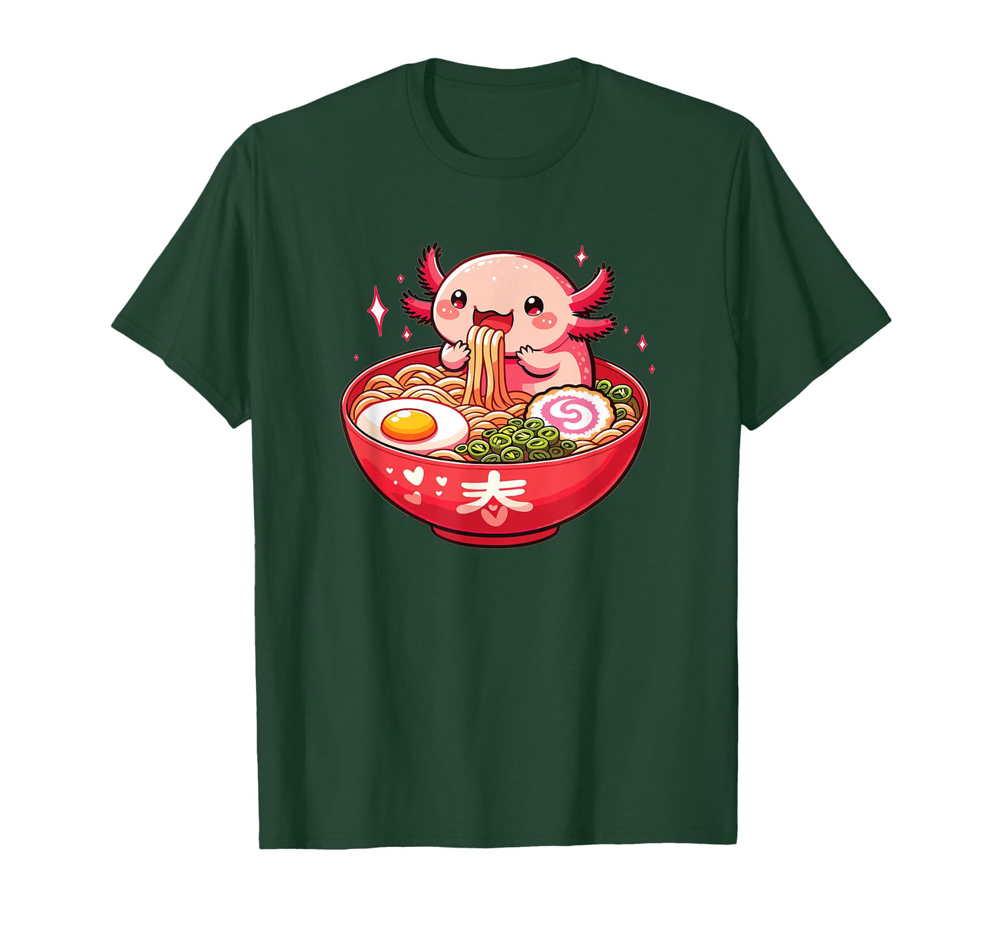 Sweet Axolotl Eats Ramen Noodles Axolotls Ramen T-Shirt