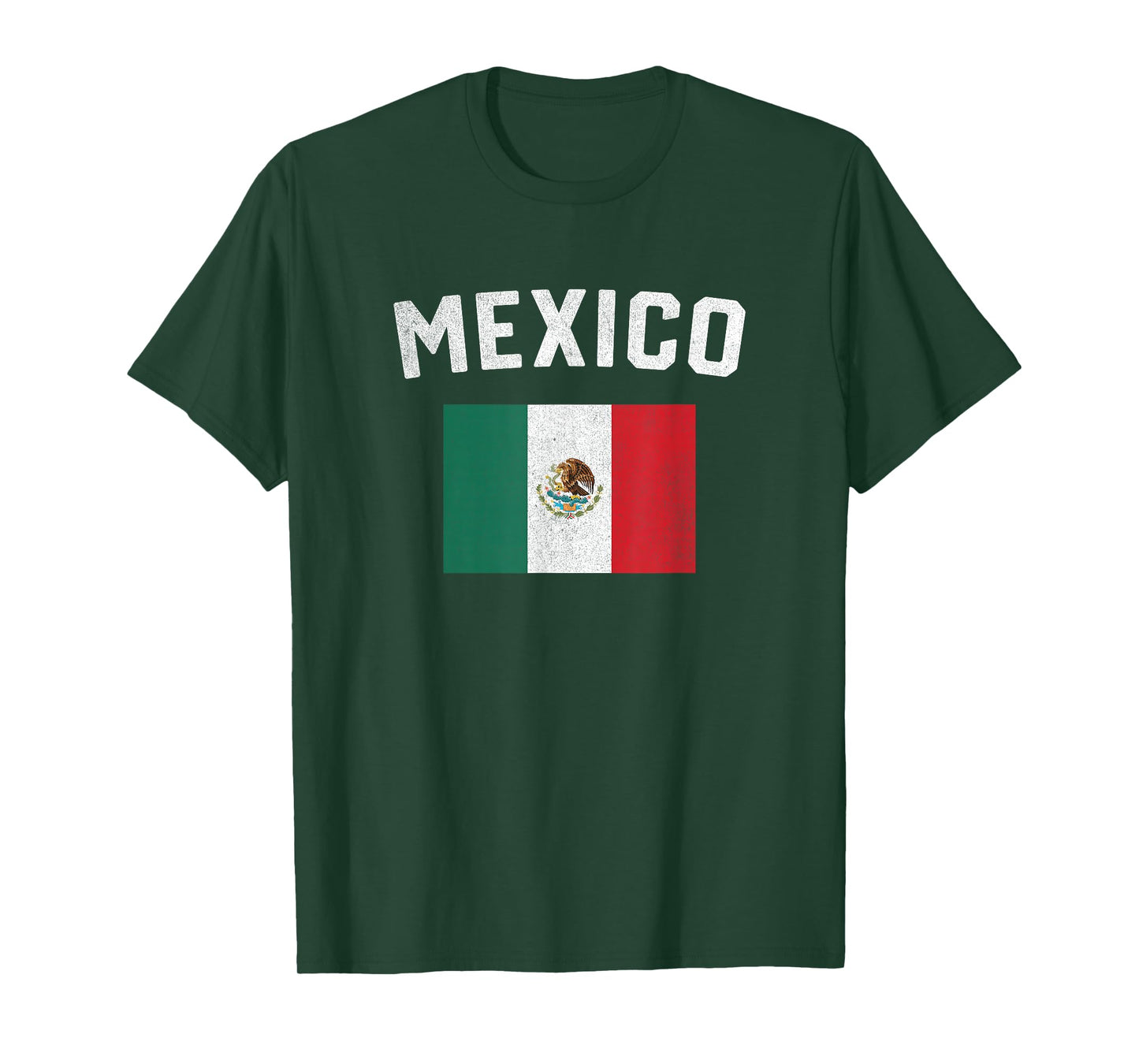 I Love Mexico Minimalist Mexican Flag T-Shirt
