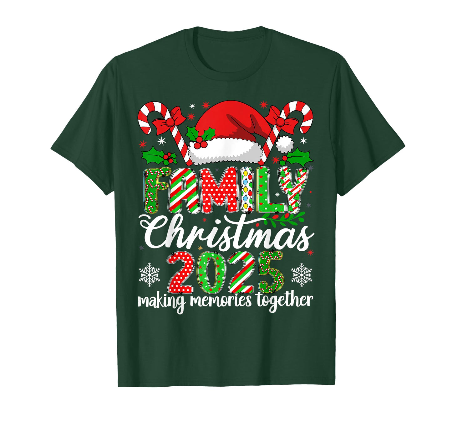 HUGvyn Christmas: Family Christmas 2025 Matching Outfit Xmas T-Shirt