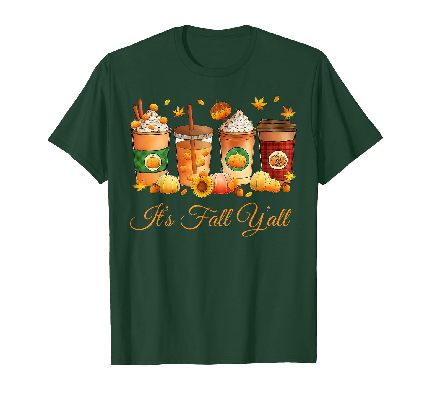 It’s Fall Y’All Pumpkin Spice Coffee Autumn Season T-Shirt