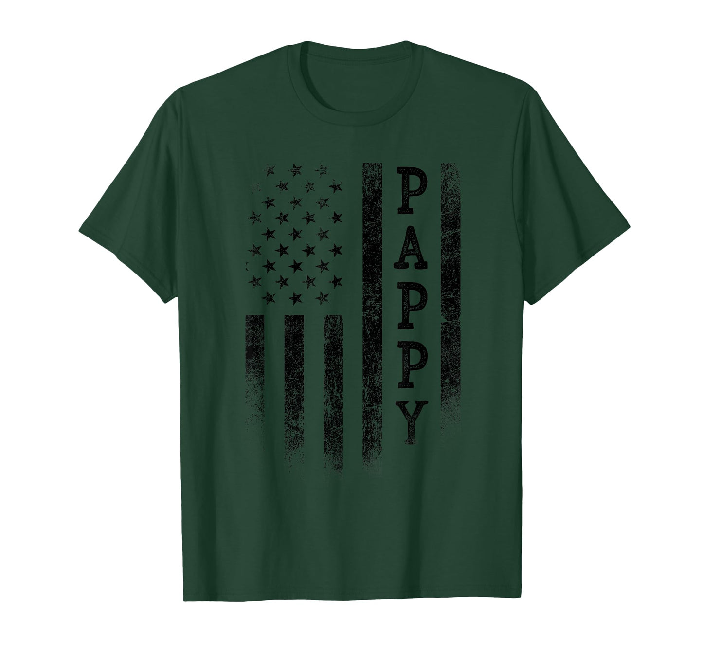 Pappy Patriotic American USA Flag Father's Day Pappy T-Shirt