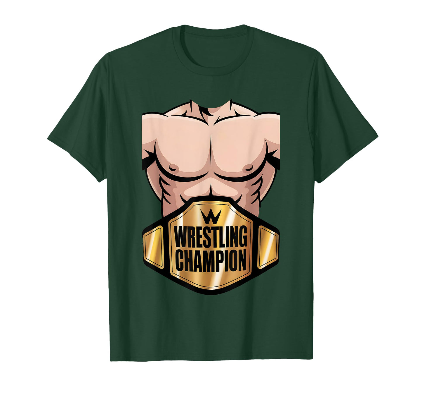 Championship Belt Funny Wrestling Wrestler Costume T-Shirt