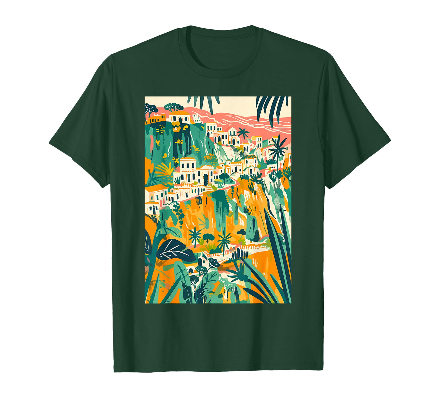 Italy Theme Matera Illustration T-Shirt